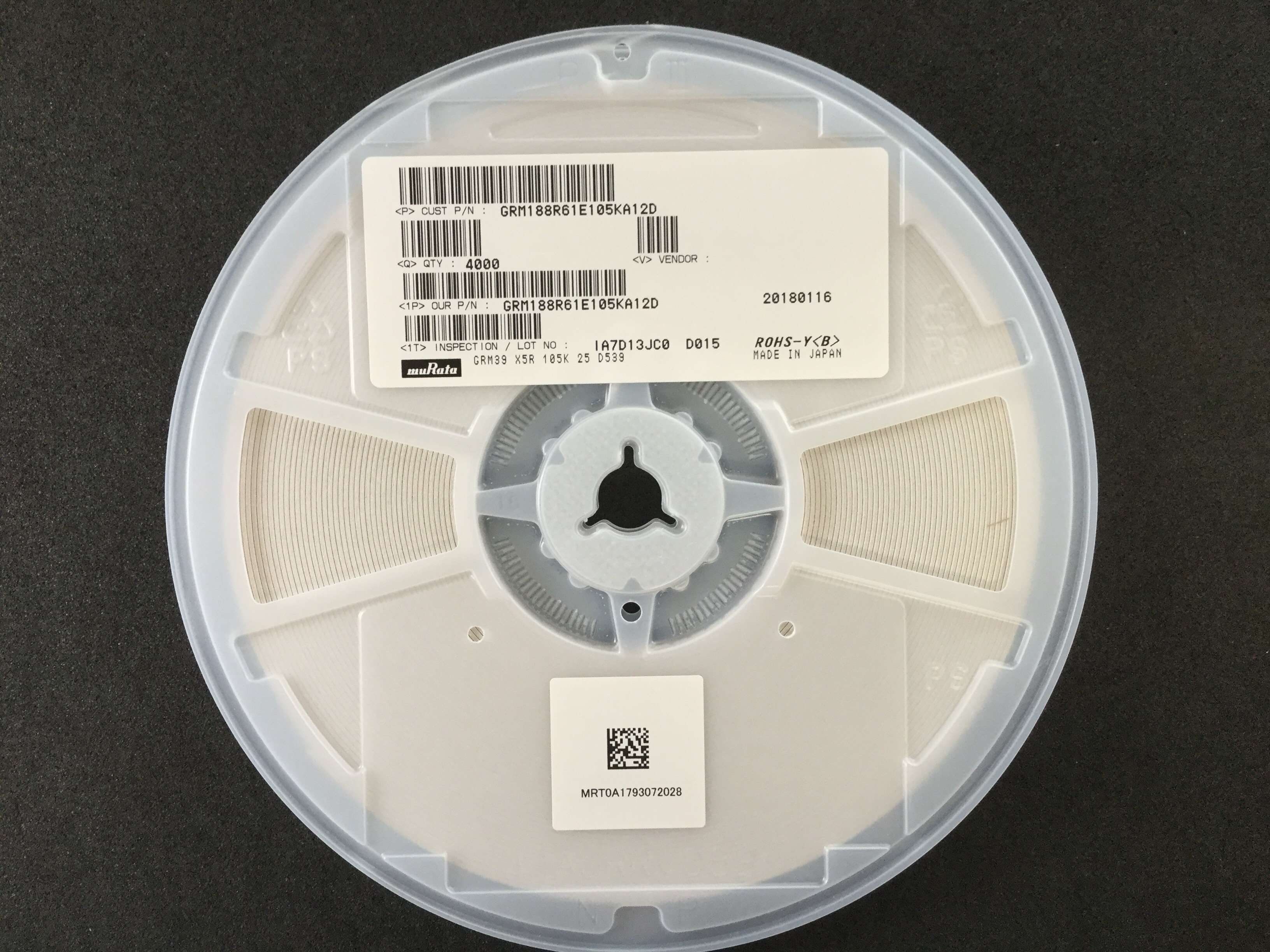 GRM188R61E105KA12D