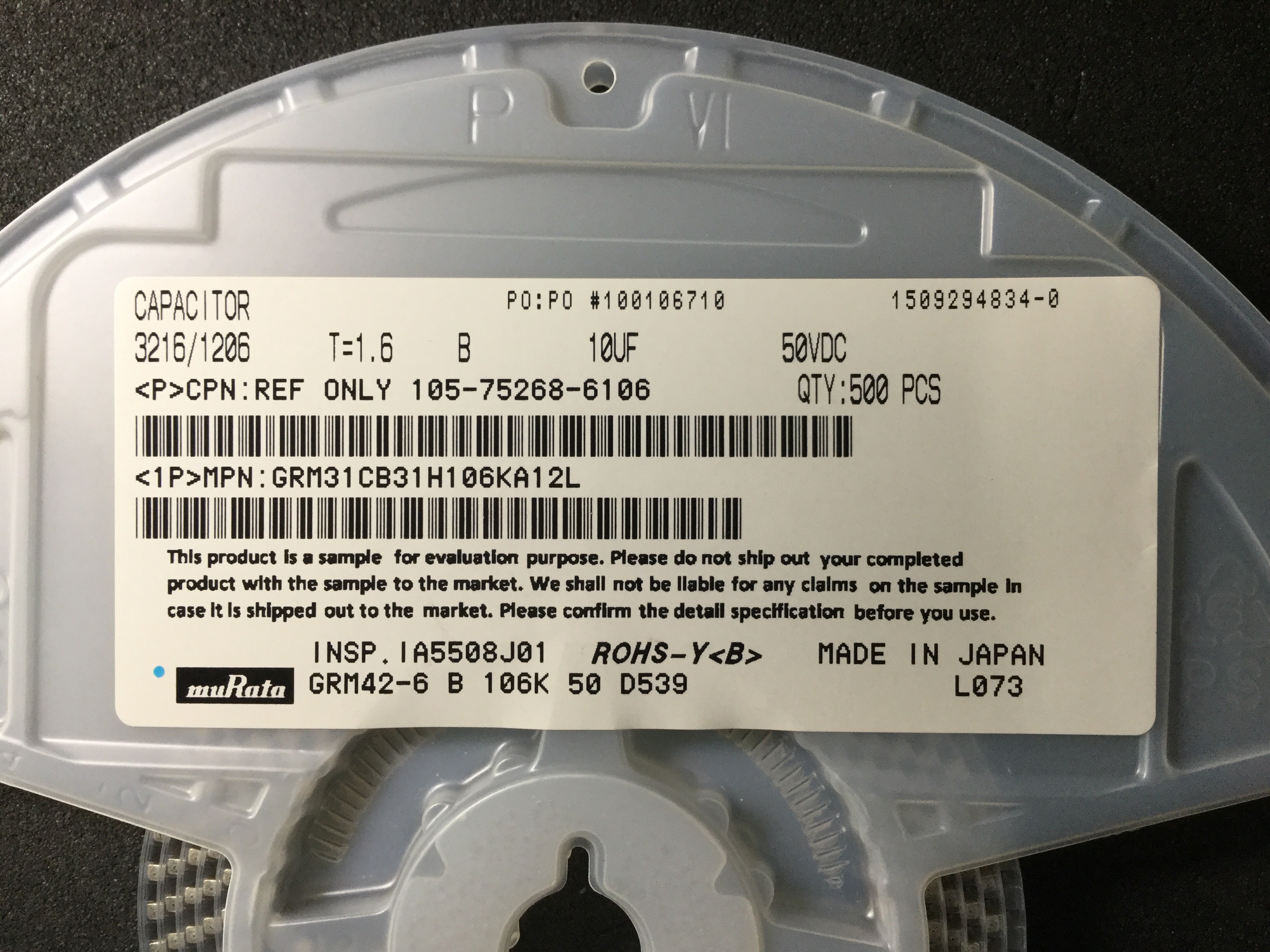 GRM31CB31H106KA12