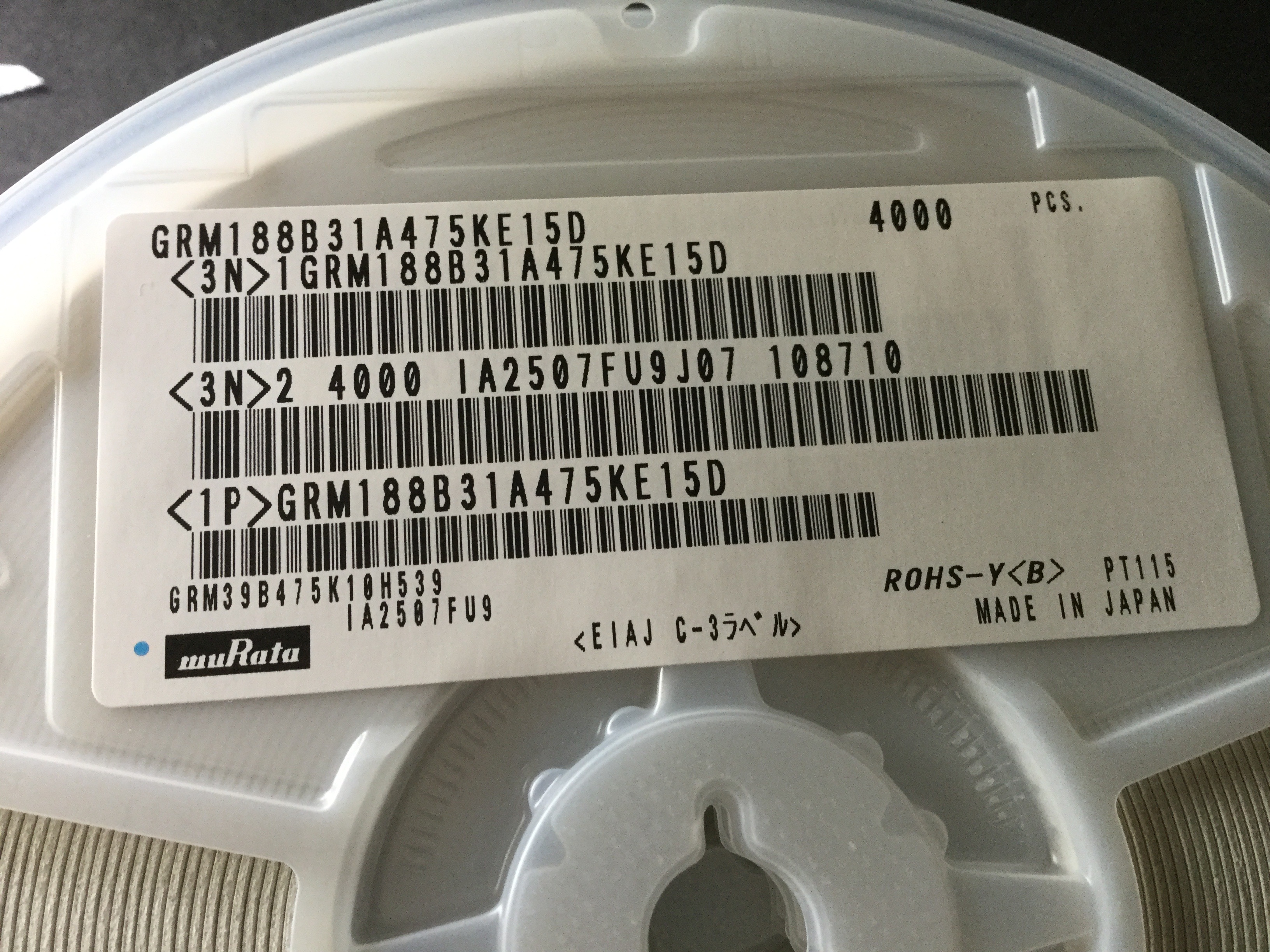 GRM188B31A475KE15D