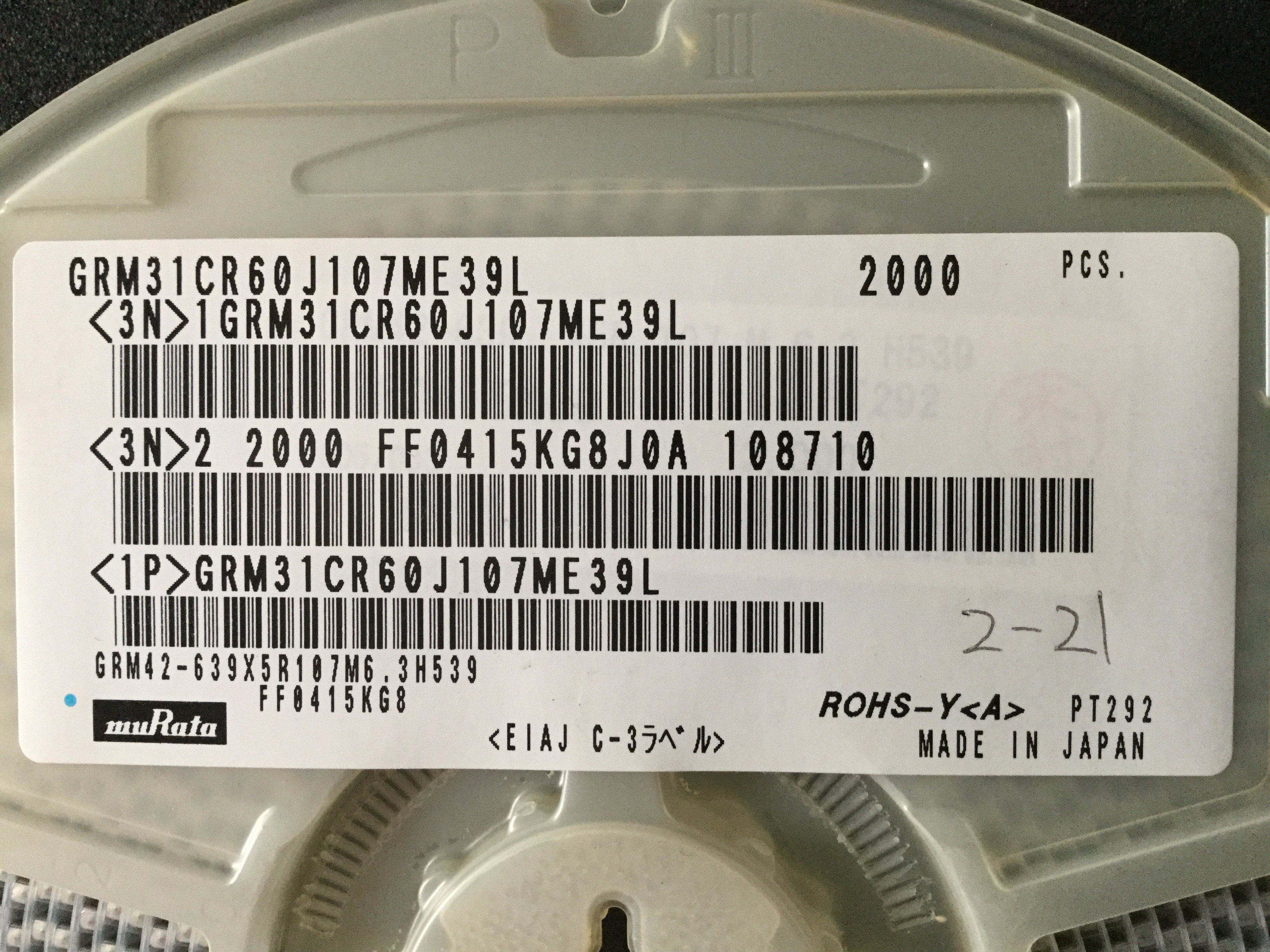 GRM31CR60J107ME39L