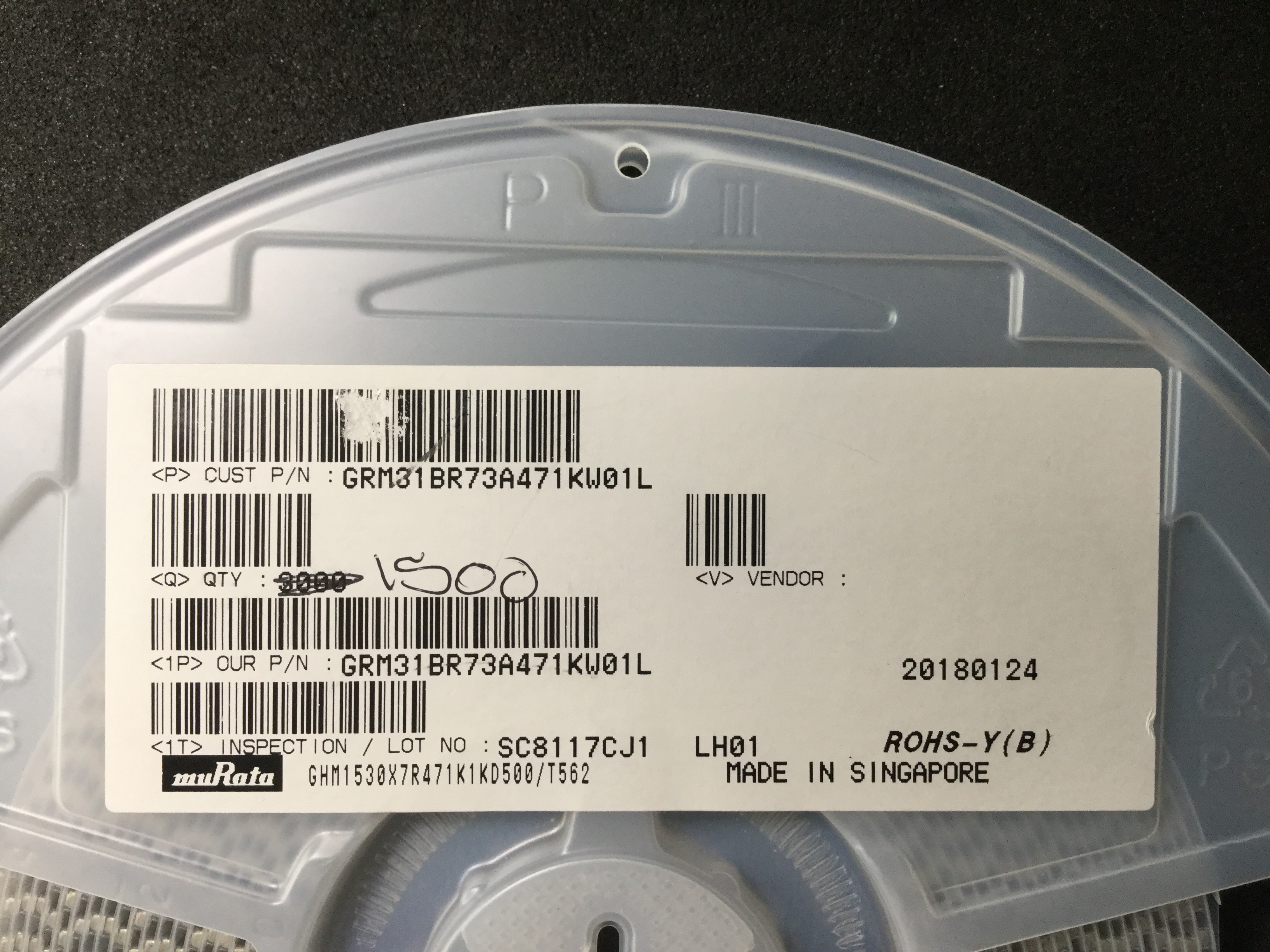 GRM31BR73A471KW01L