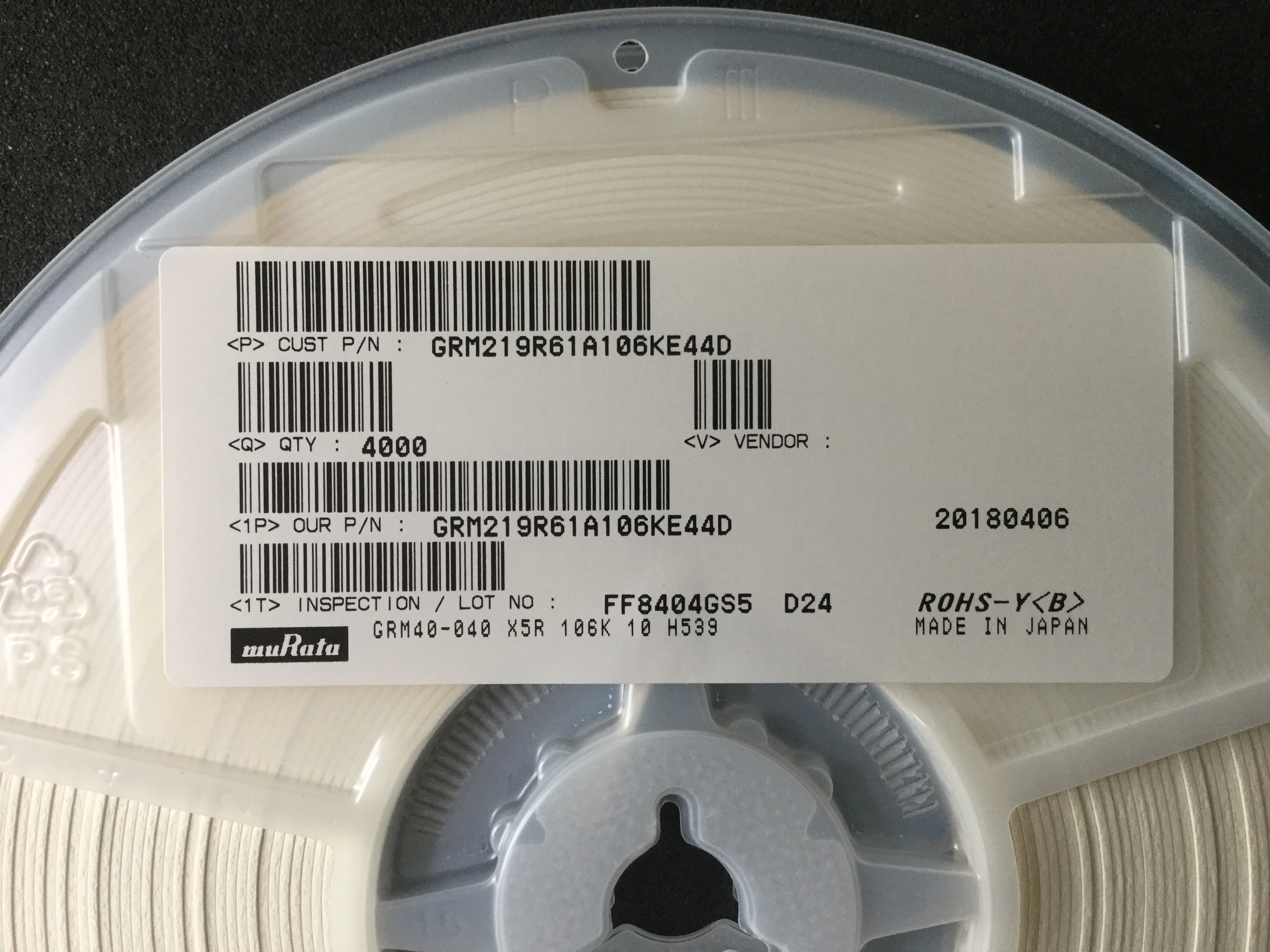 GRM219R61A106KE44D
