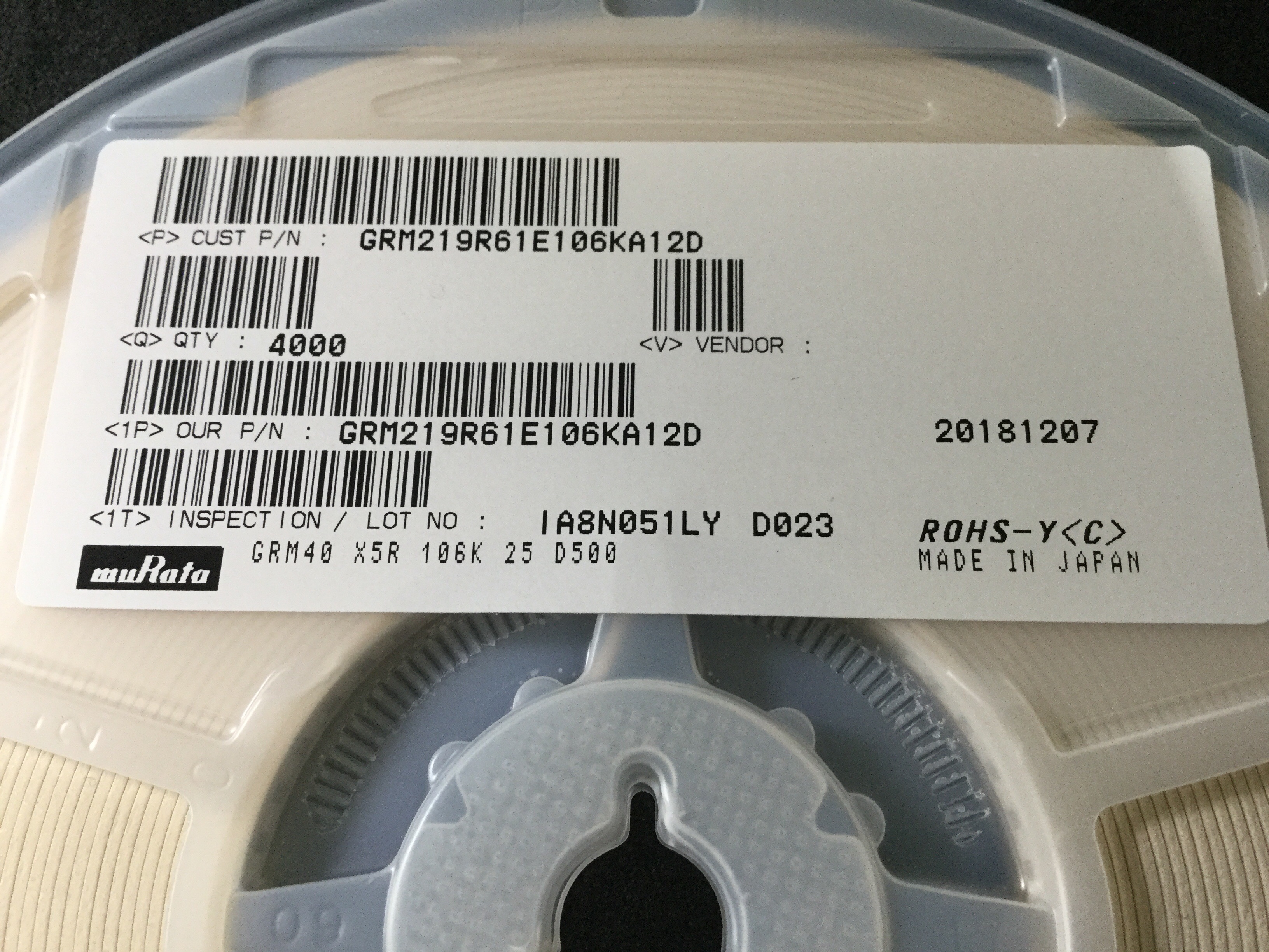 GRM219R61E106KA12D