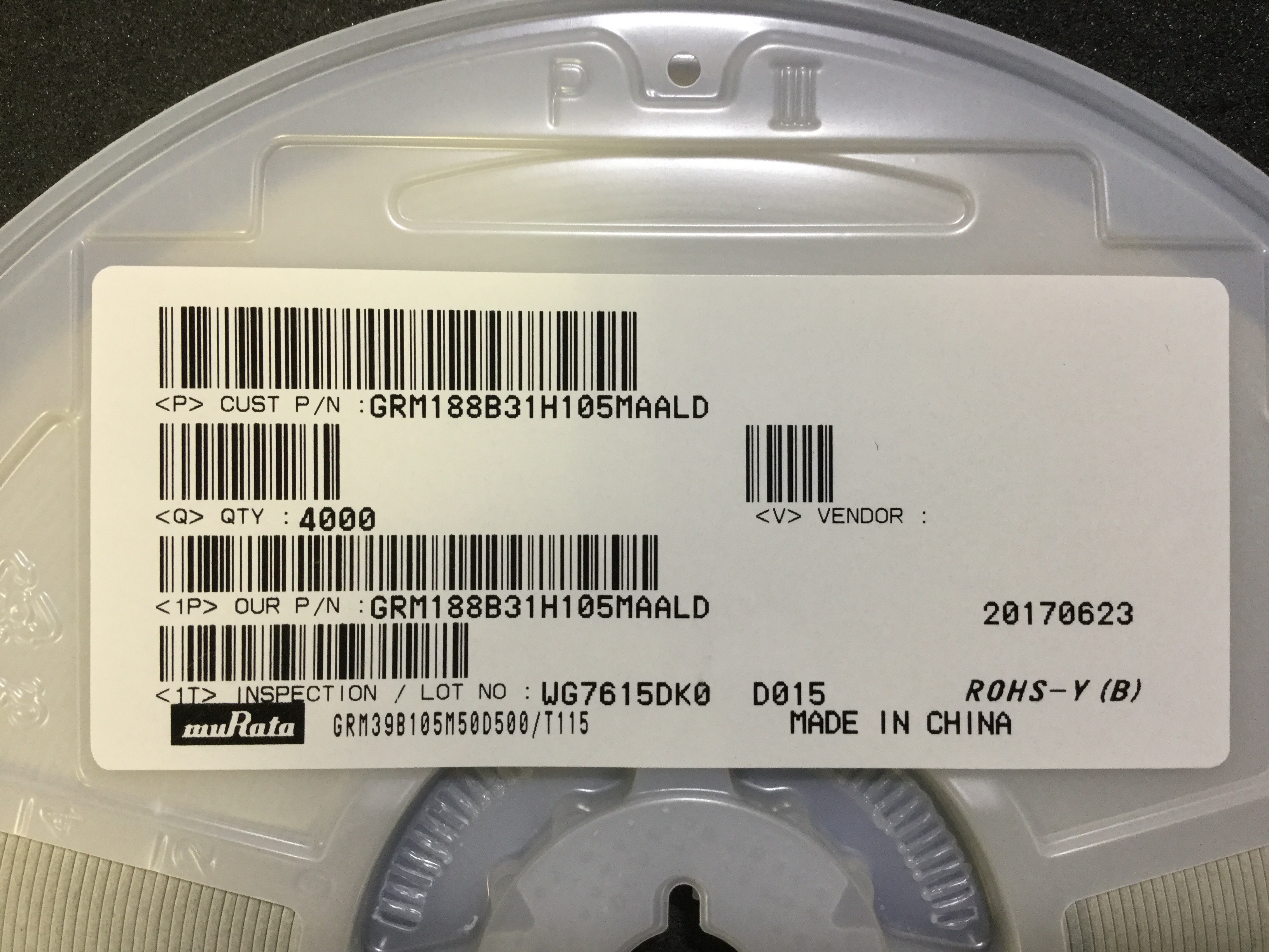 GRM188B31H105MAALD