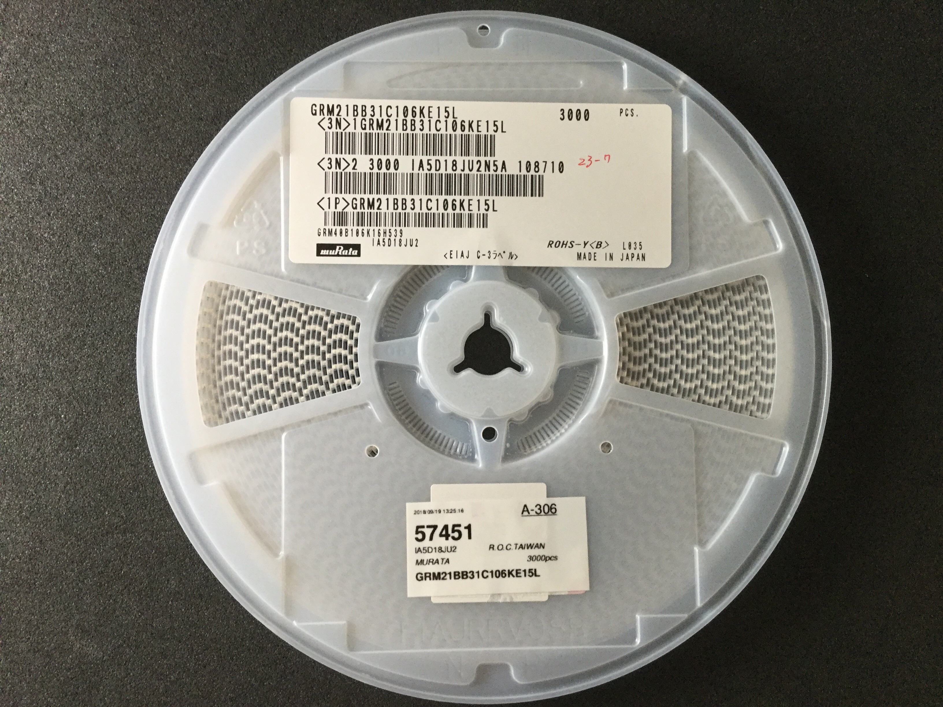 GRM21BB31C106KE15