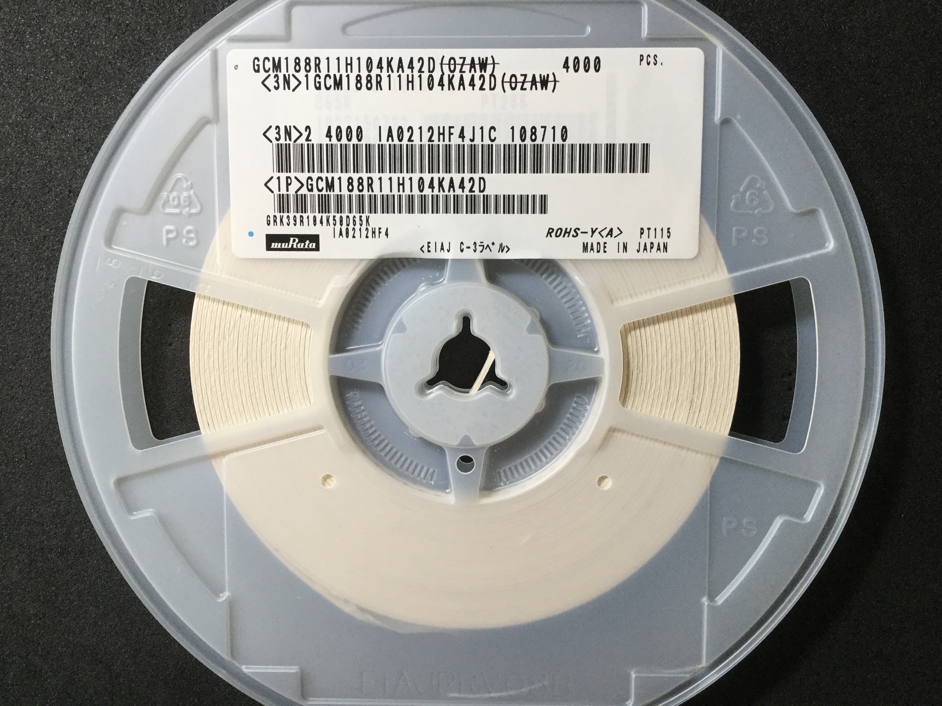 GCM188R11H104KA42D