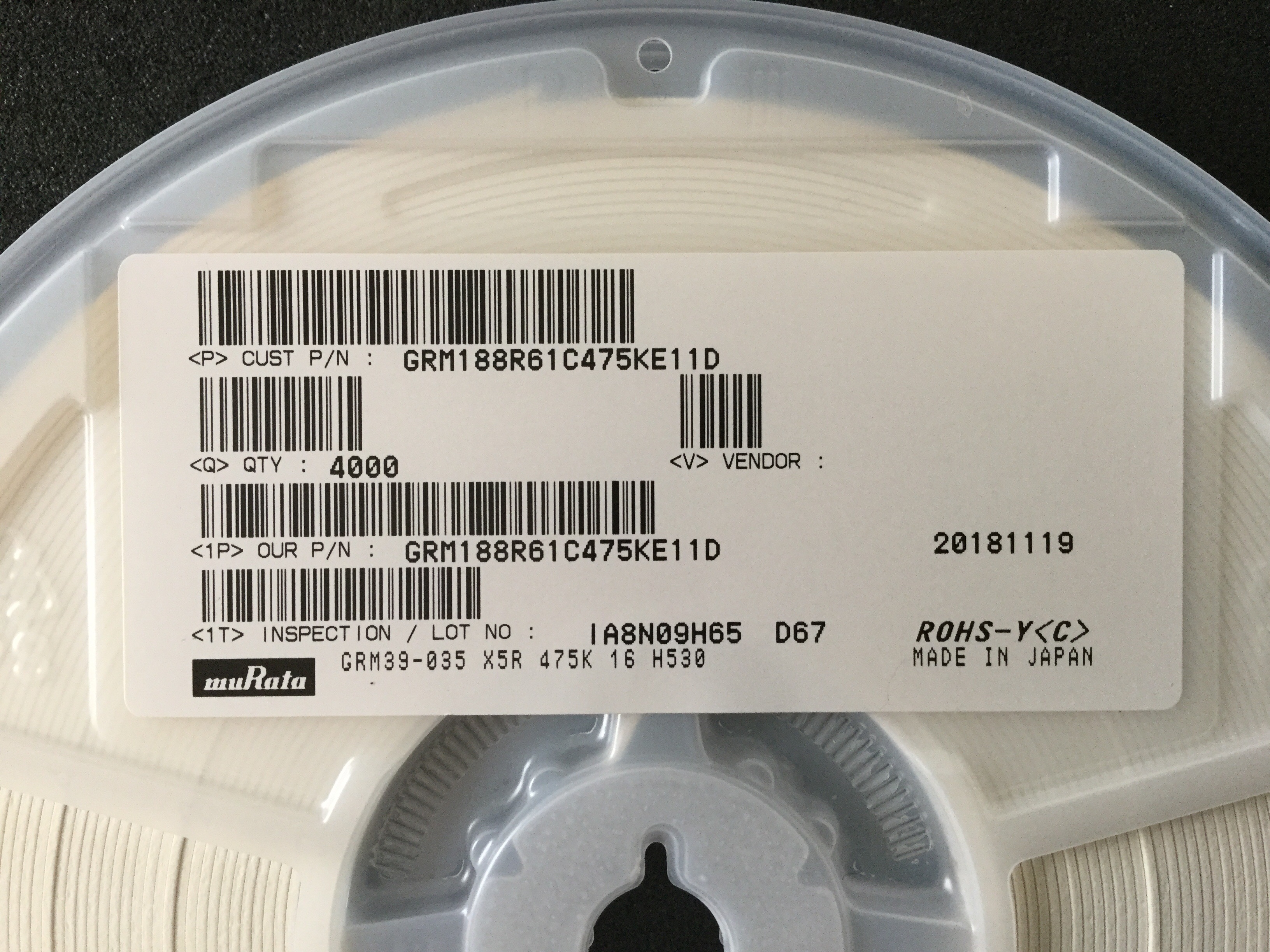 GRM188R61C475KE11D