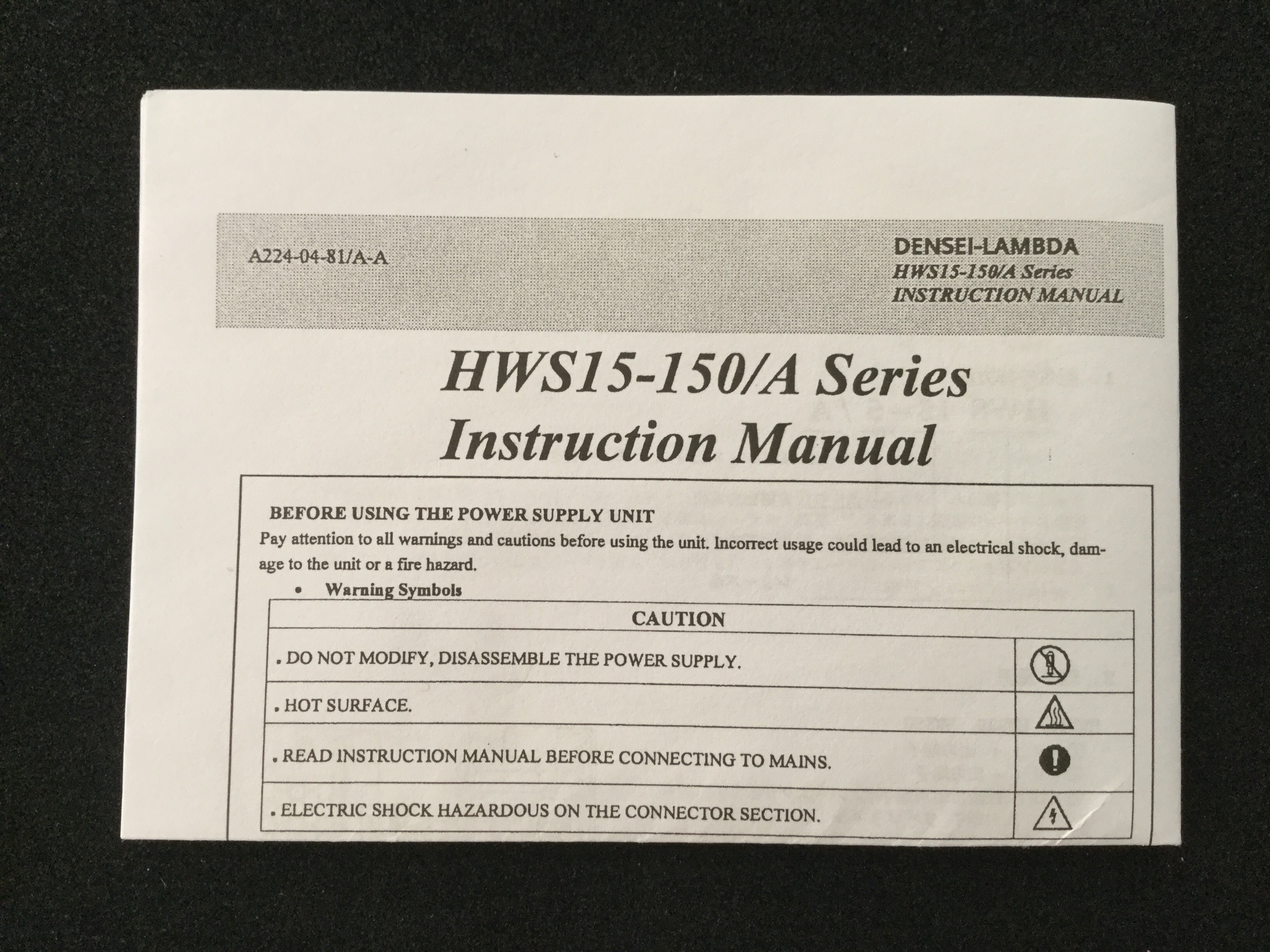 HWS100-15/A
