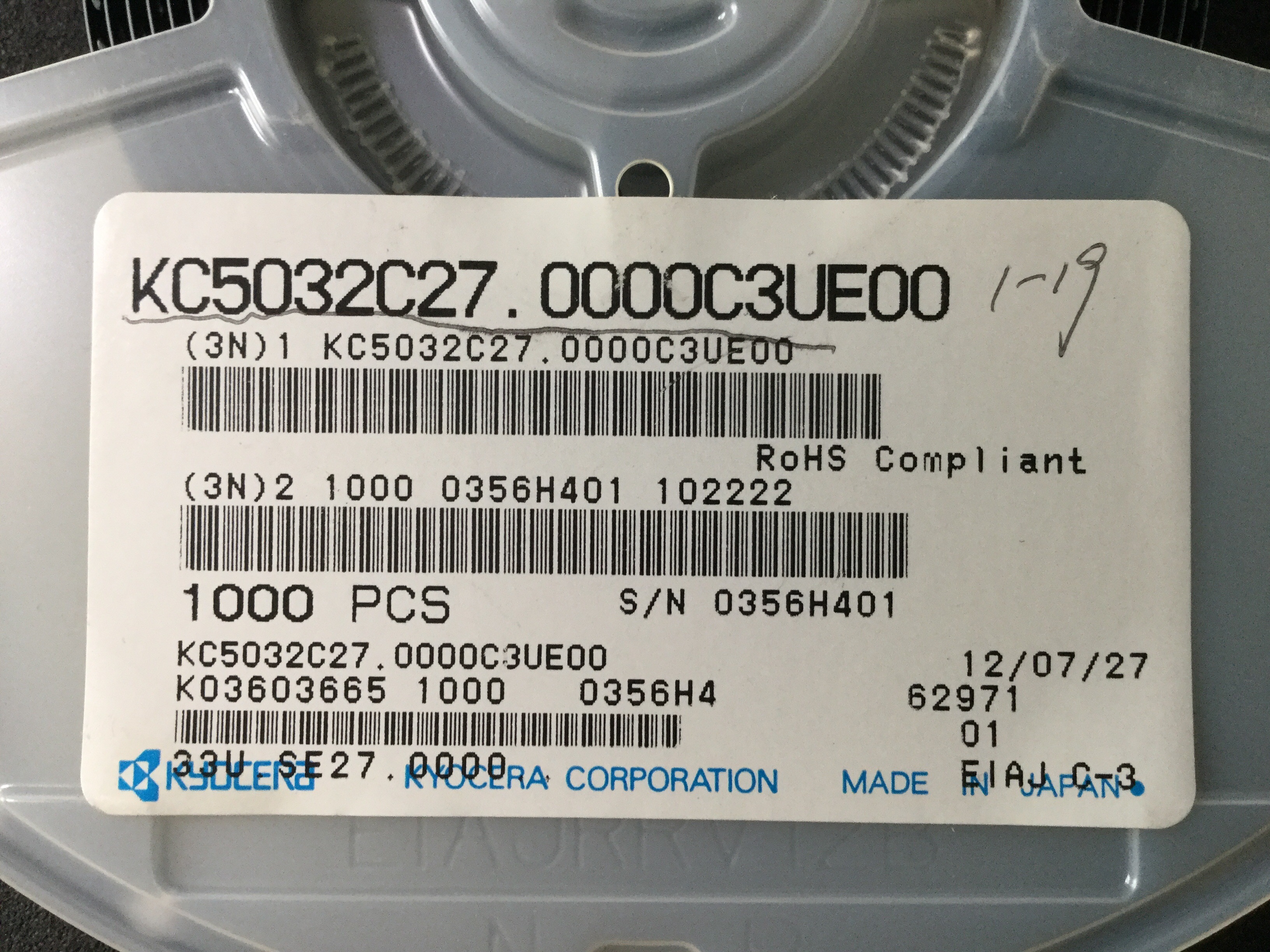 KC5032C27.0000C3UE00