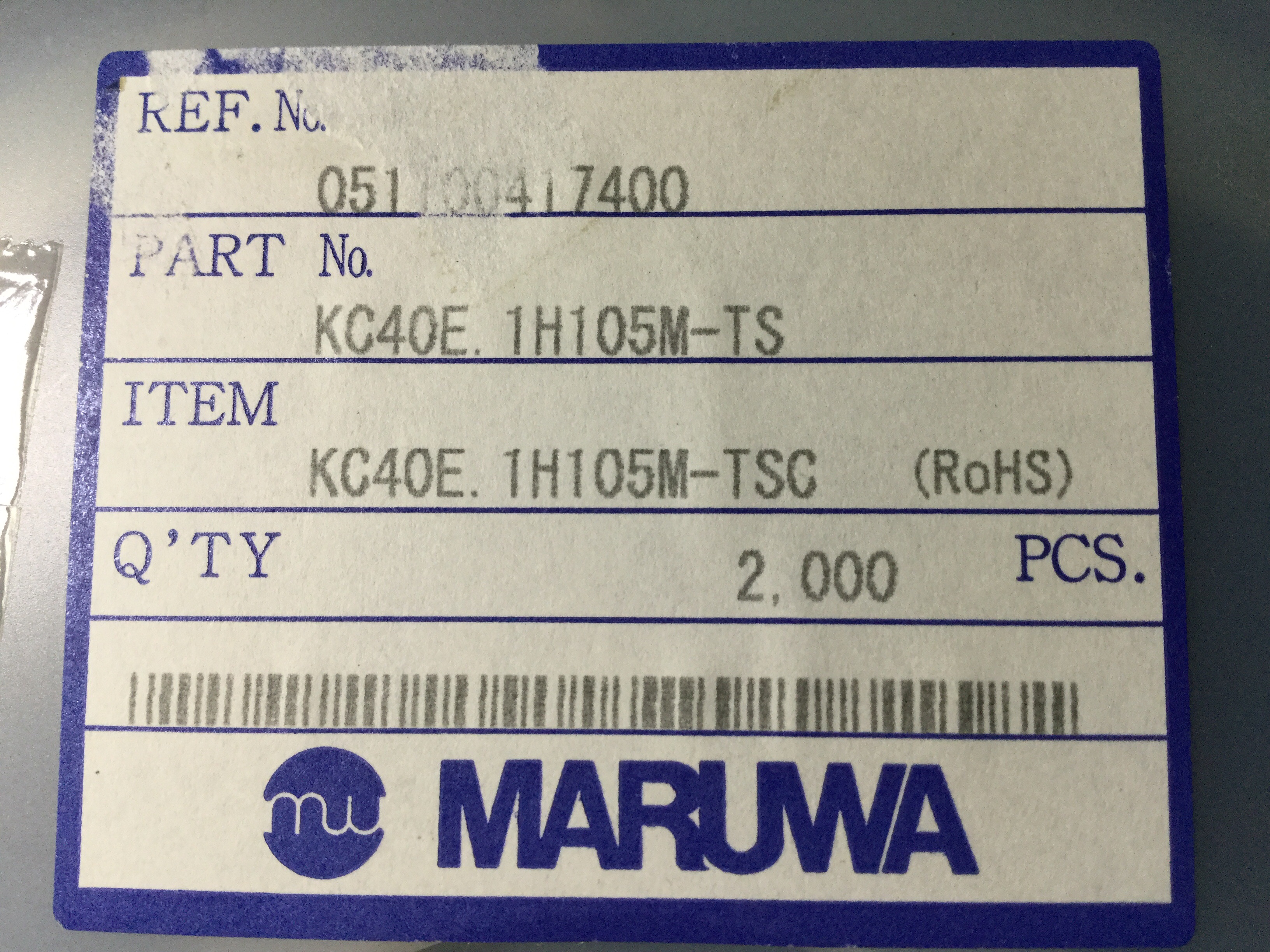 KC40E.1H105M-TS