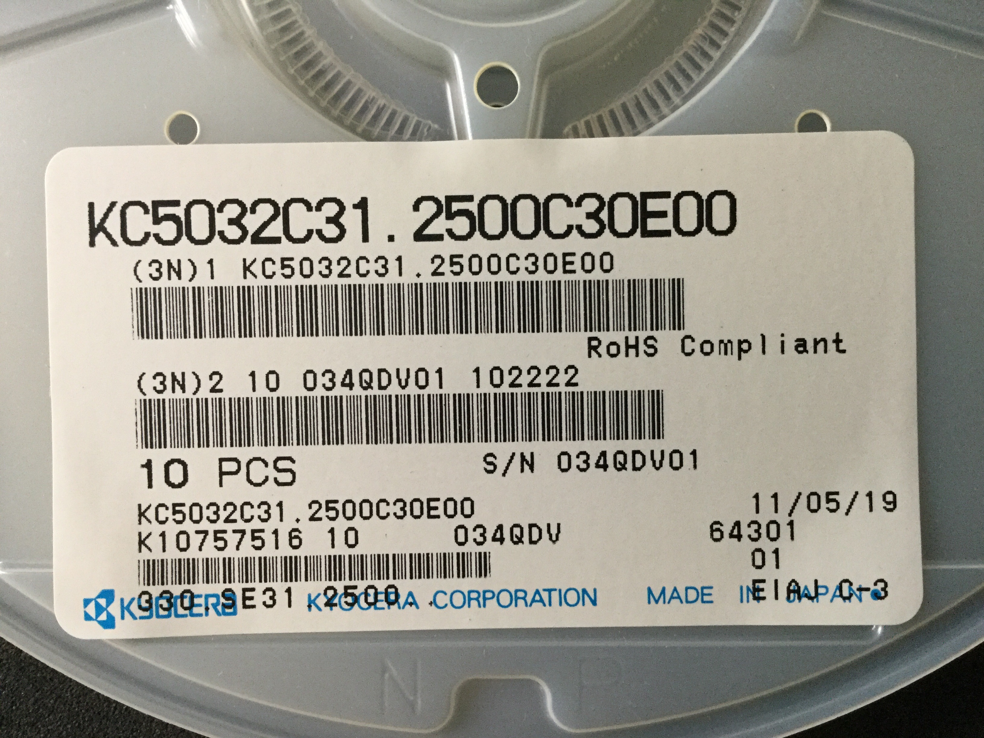 KC5032C31.2500C30E00