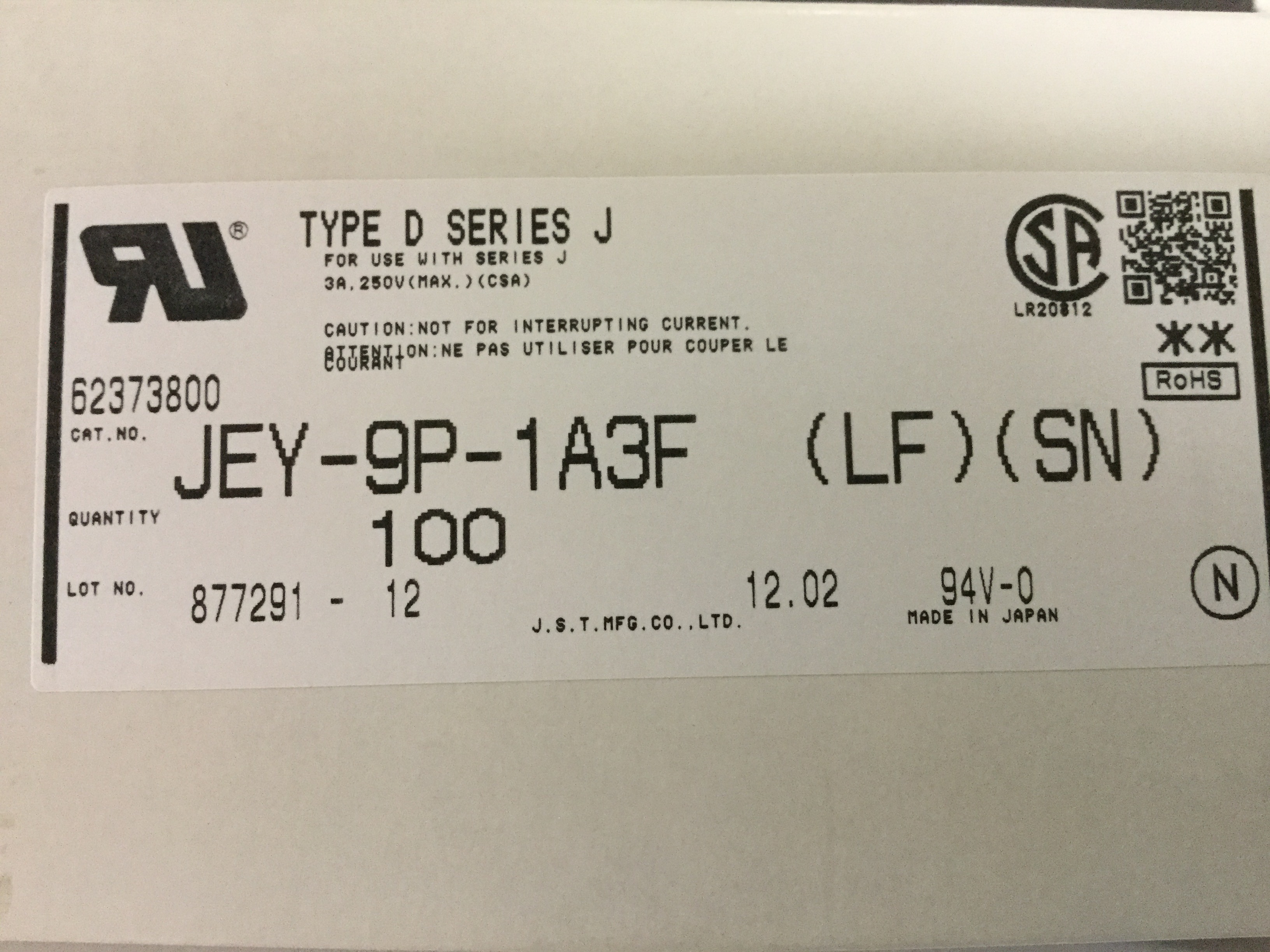 JEY-9P-1A3F(LF)(SN)