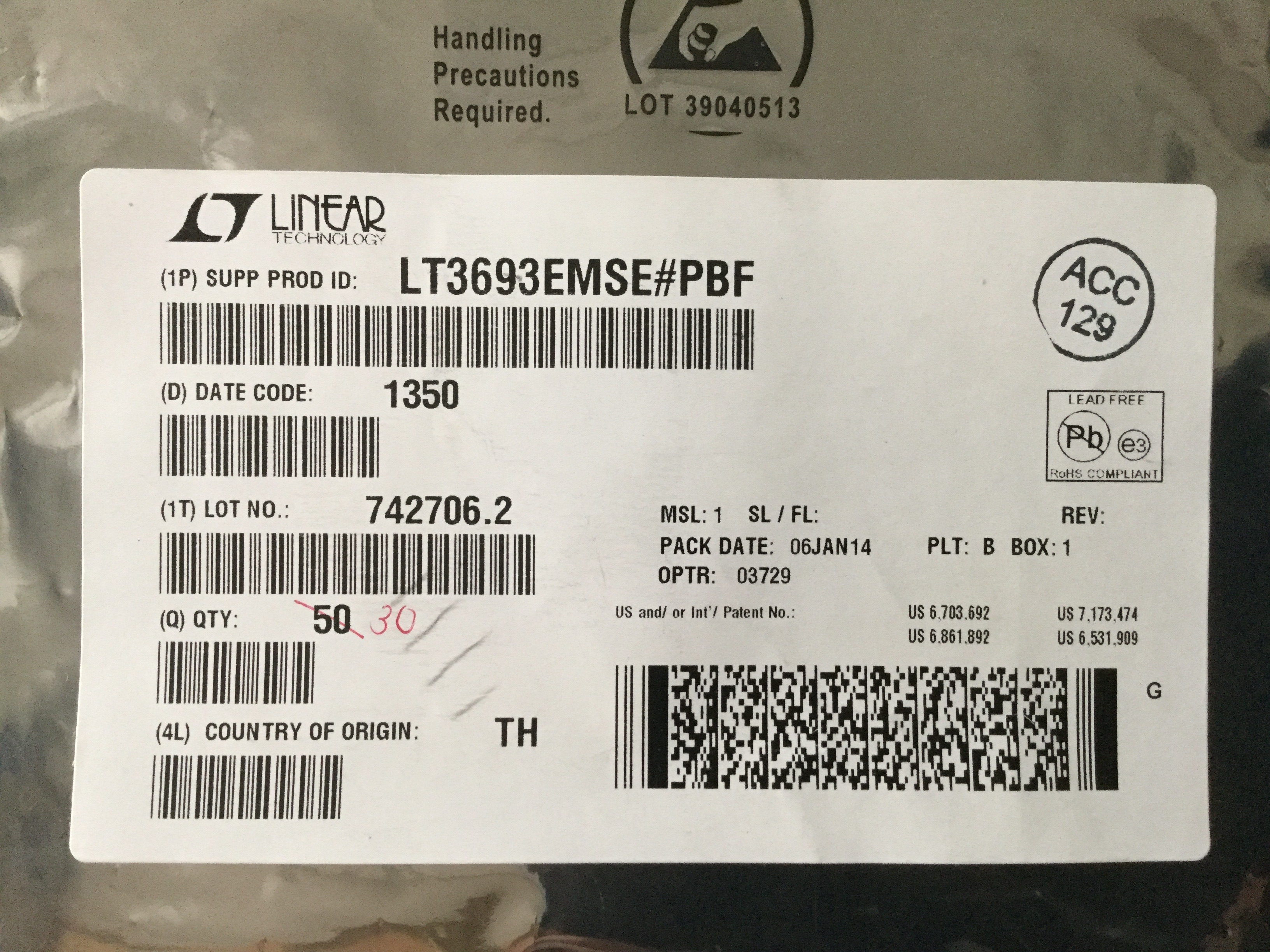 LT3693EMSE#PBF