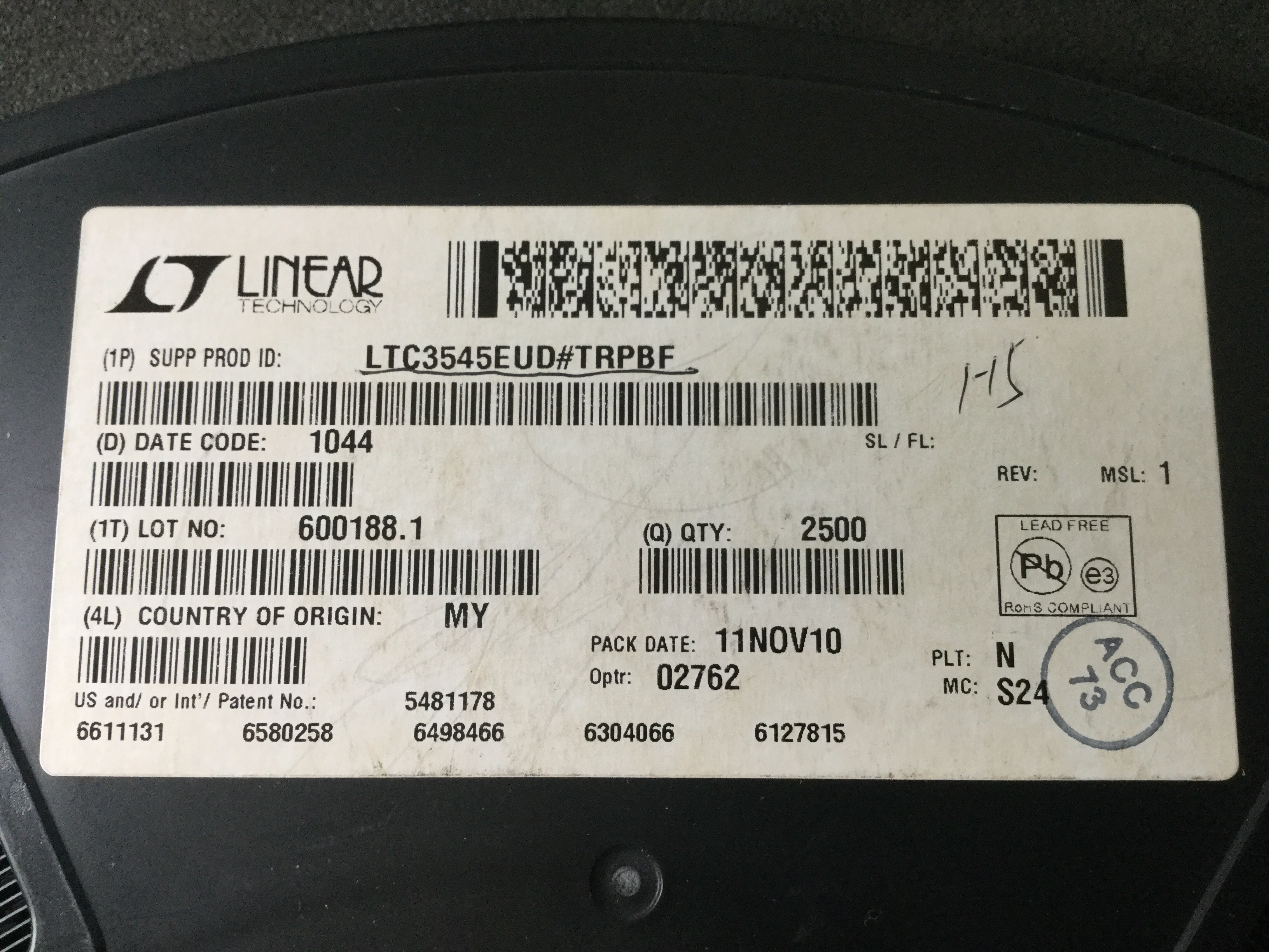 LTC3545EUD#TRPBF