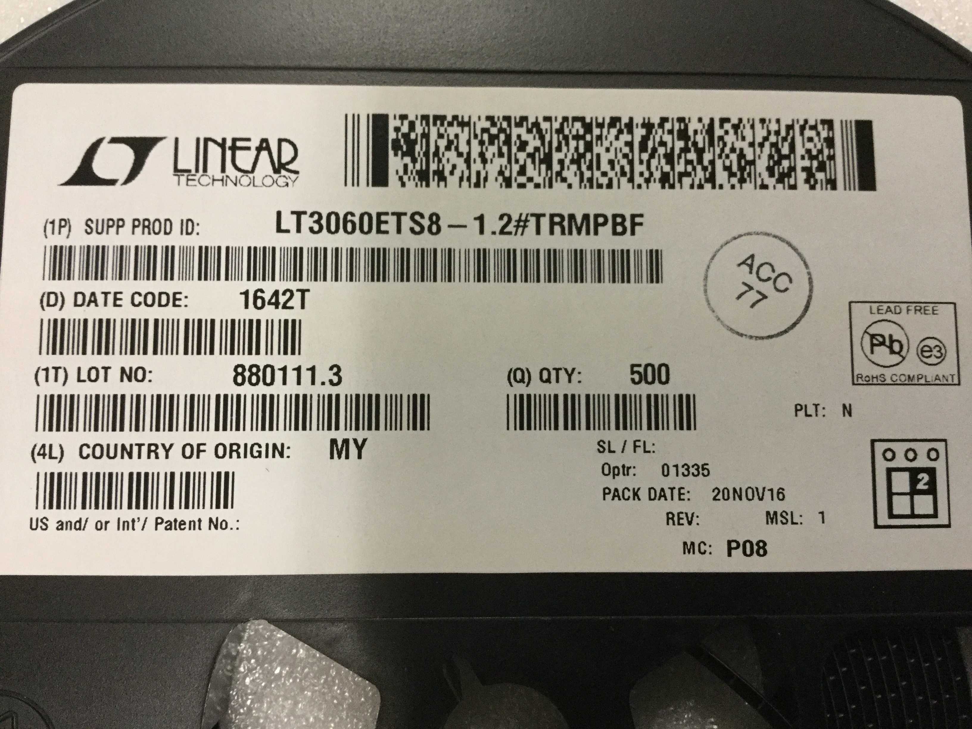 LT3060ETS8-1.2#TRMPBF