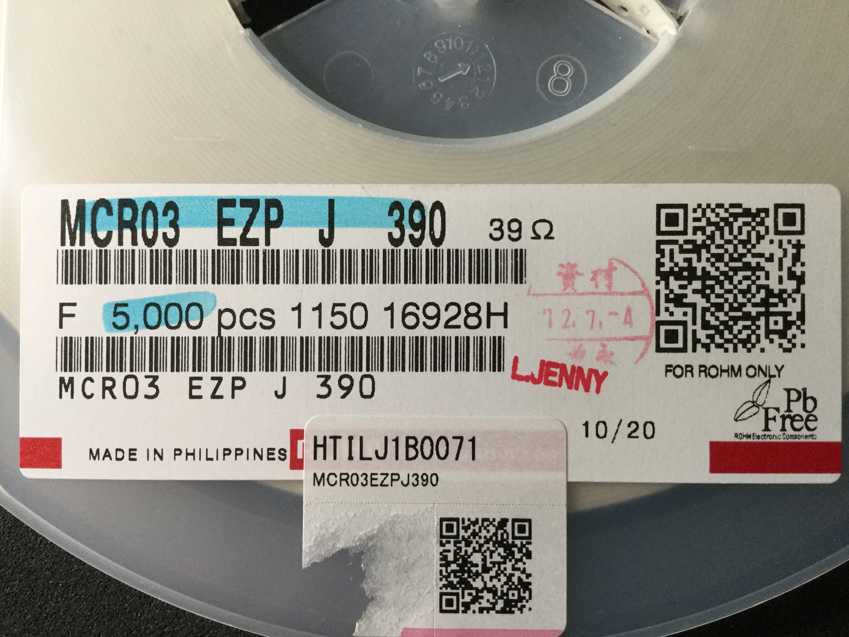 MCR03EZPJ390