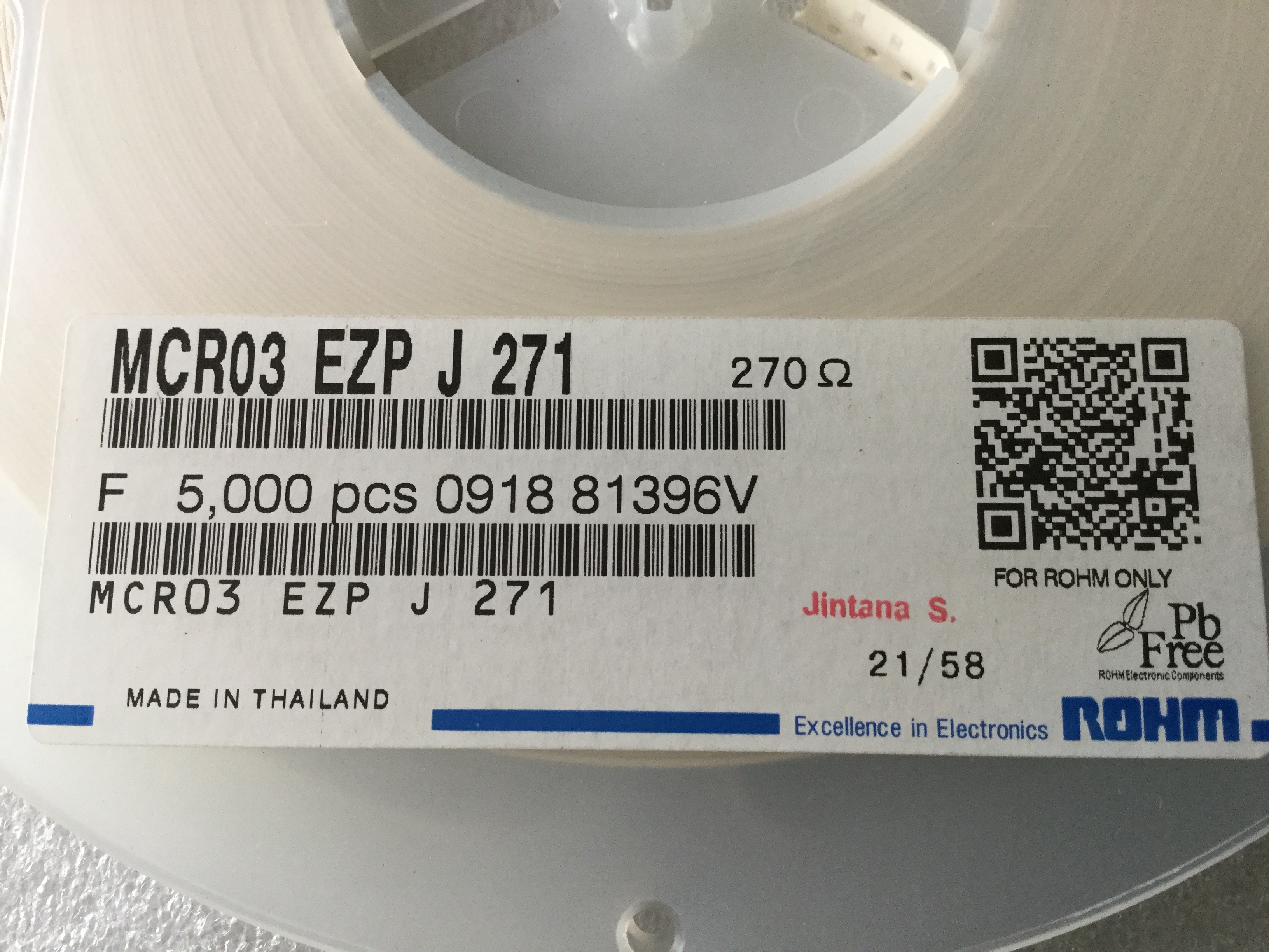MCR03EZPJ271