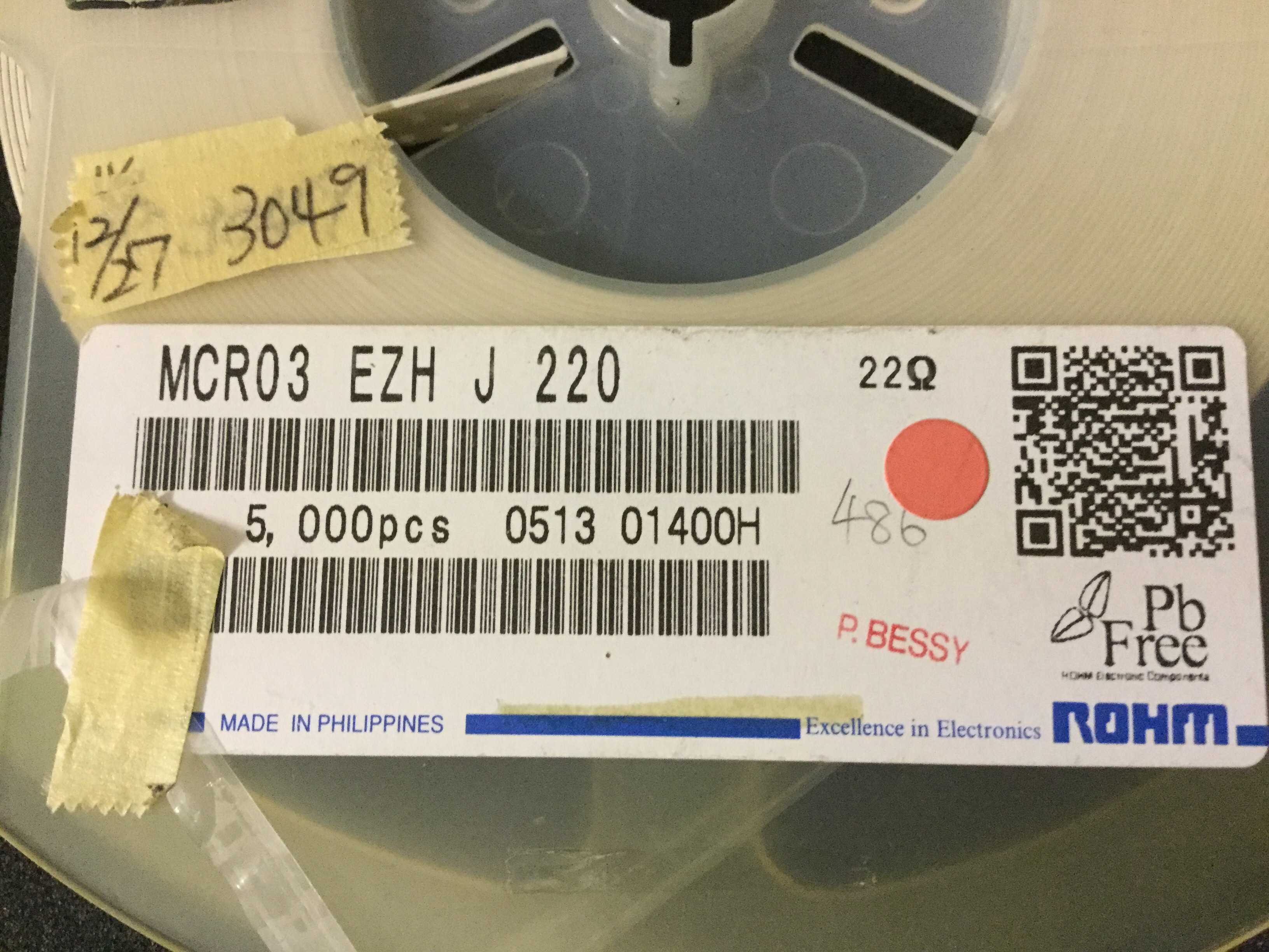 MCR03EZHJ220