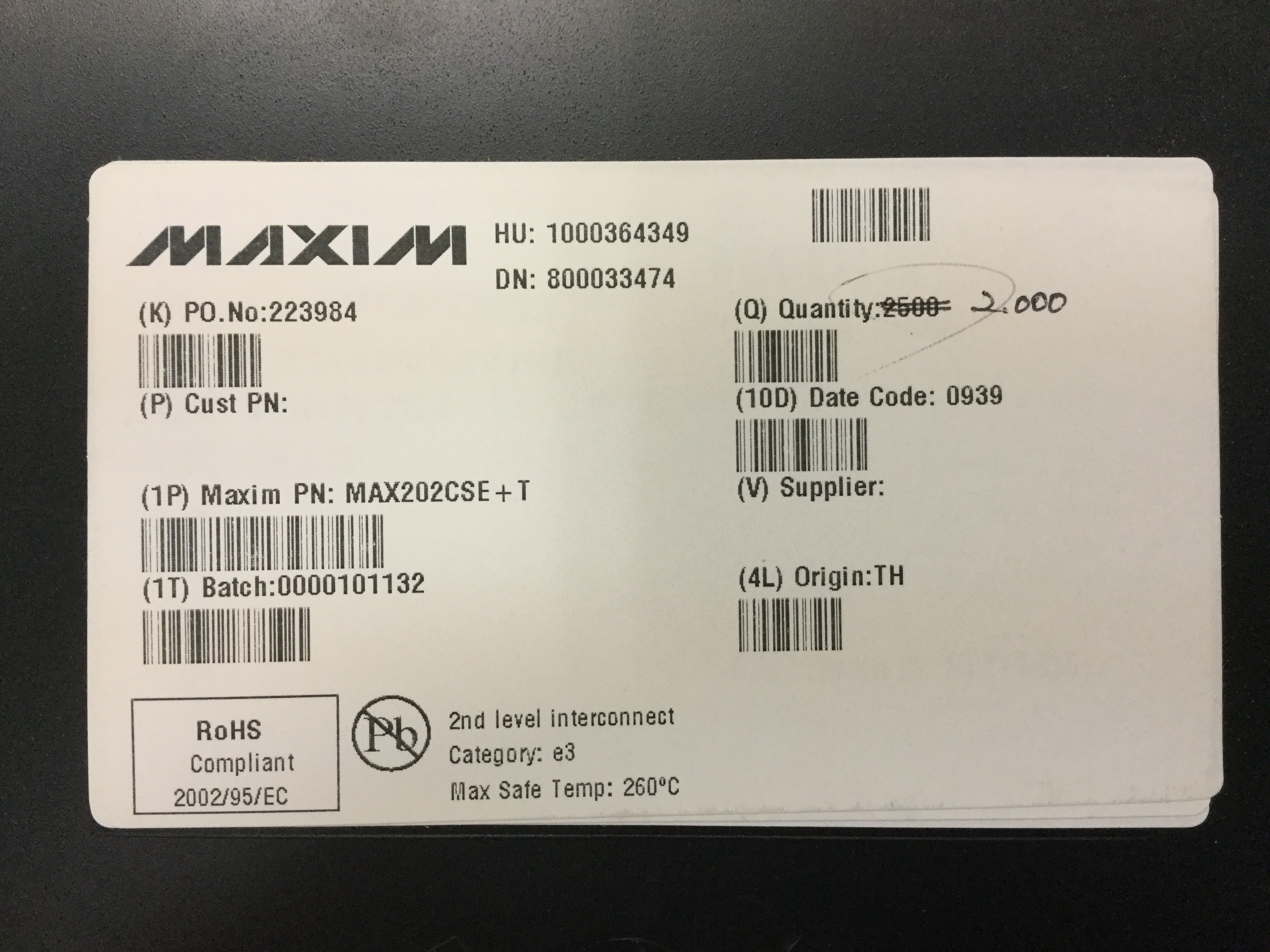 MAX202CSE+T