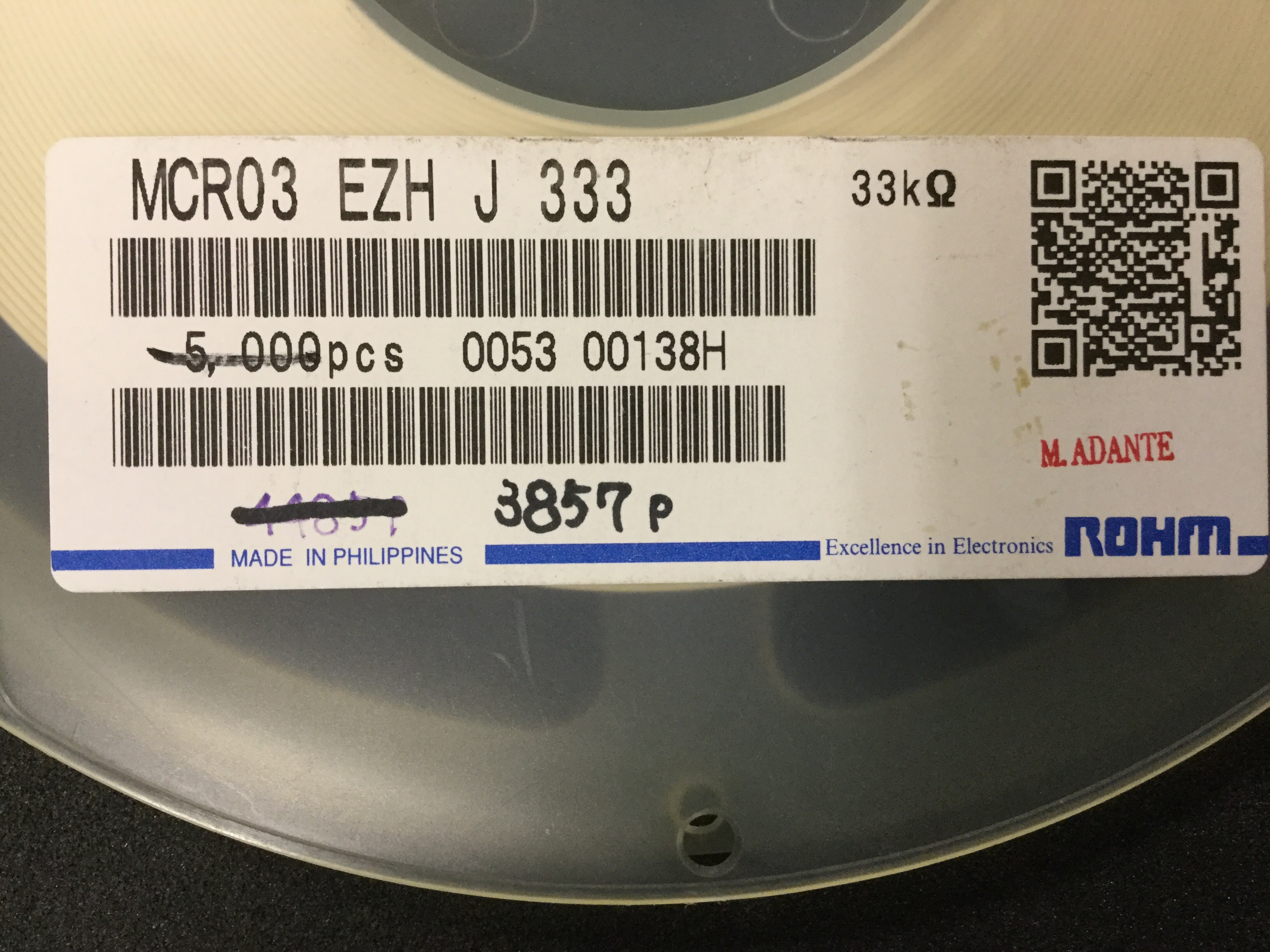 MCR03EZHJ333