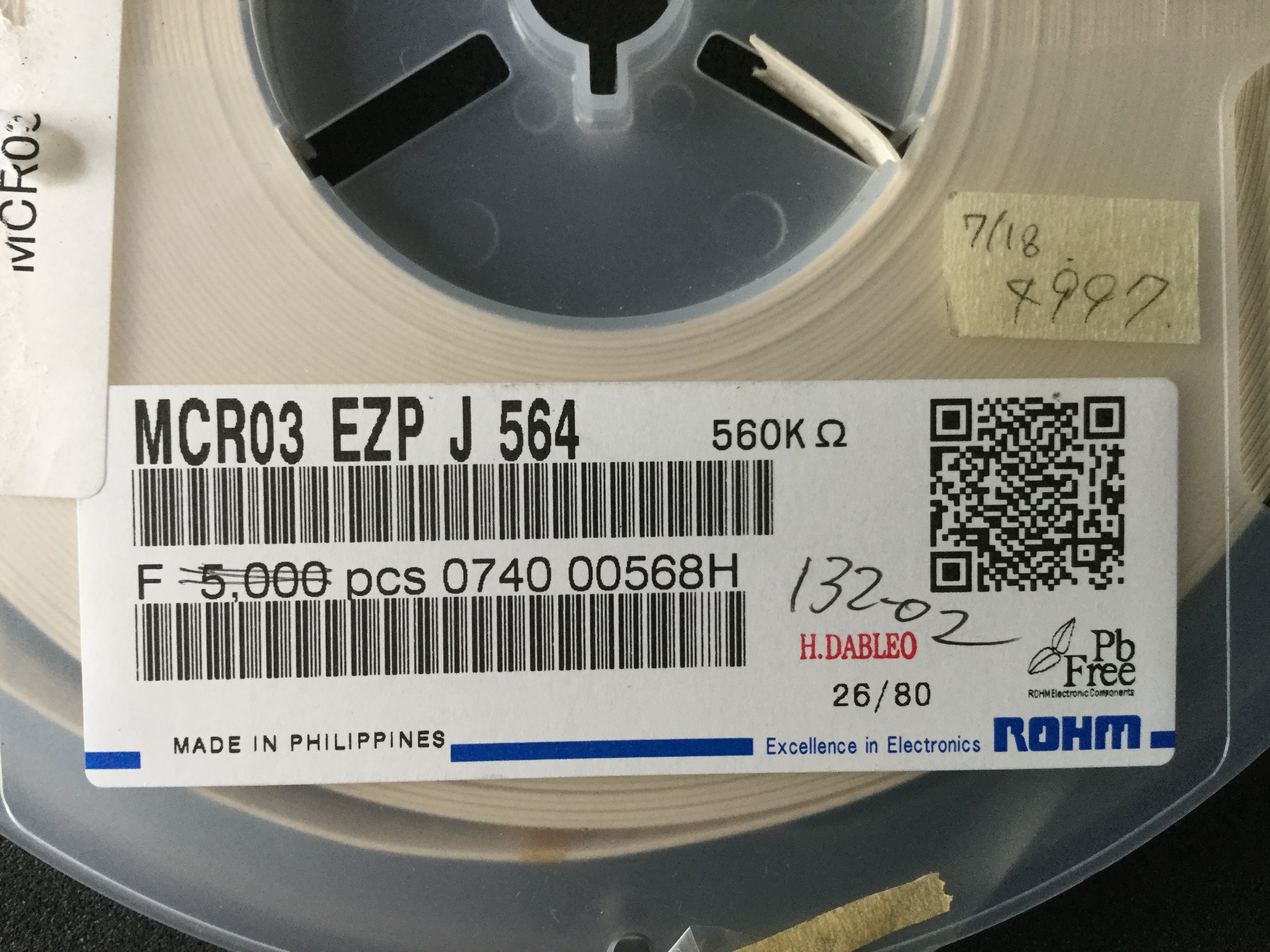 MCR03EZPJ564