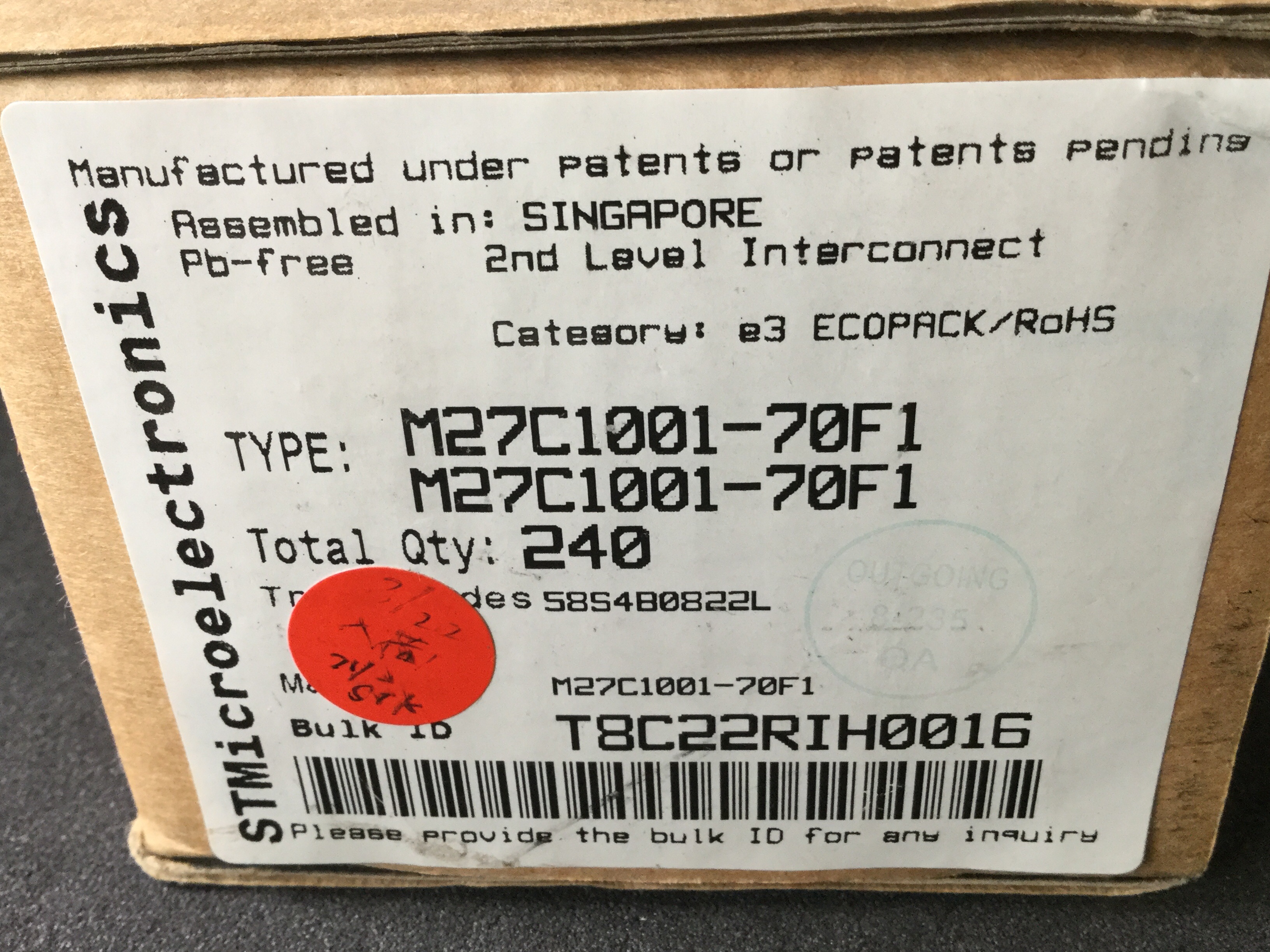 M27C1001-70F1