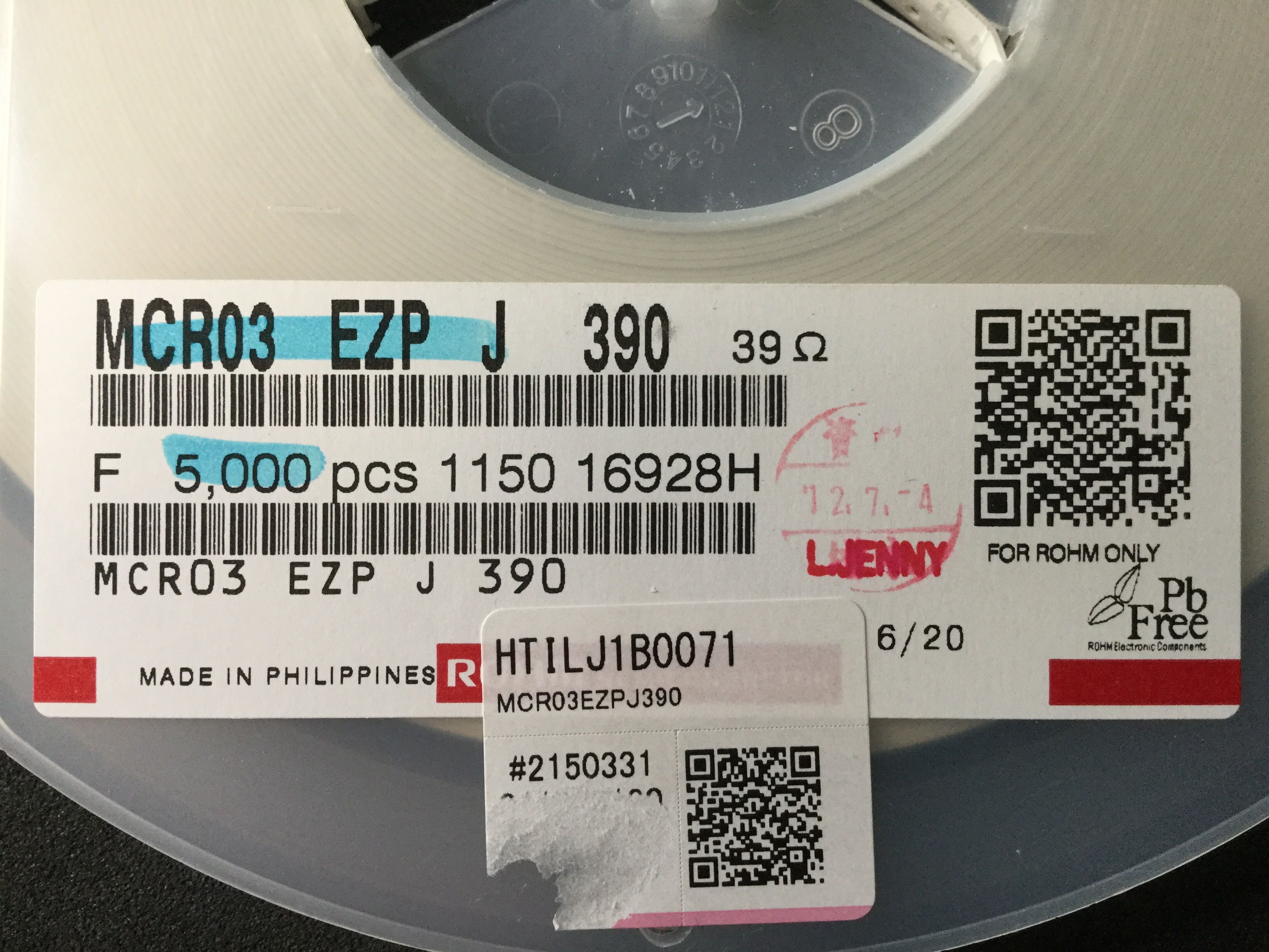MCR03EZPJ390