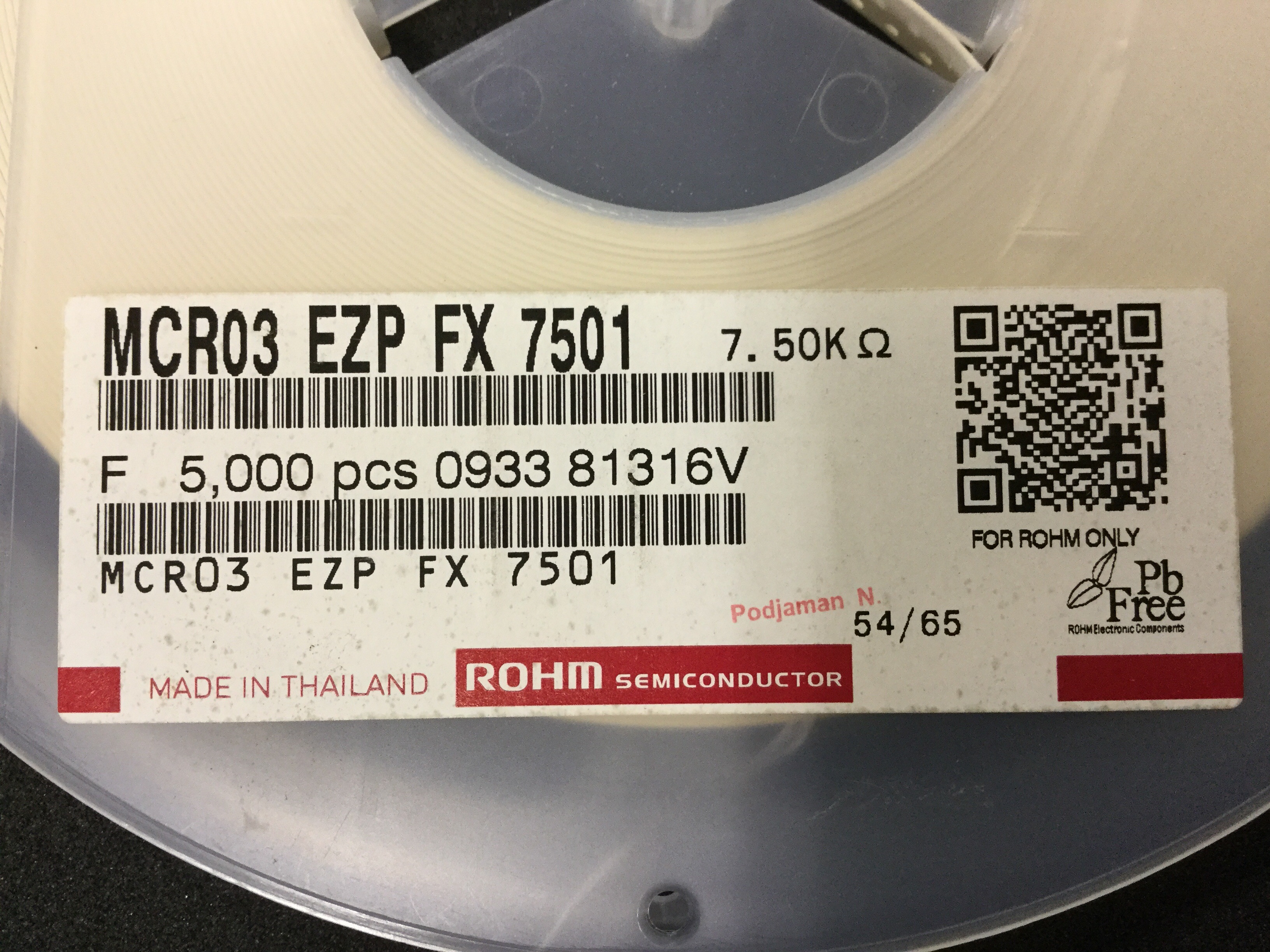 MCR03EZPFX7501
