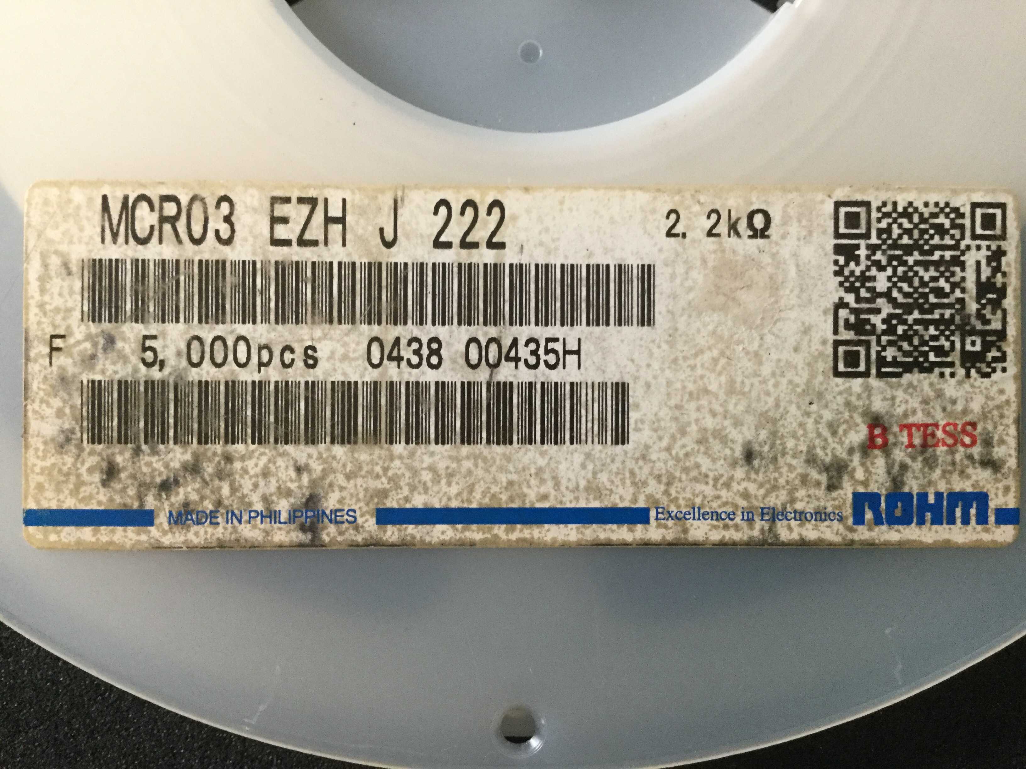 MCR03EZHJ222