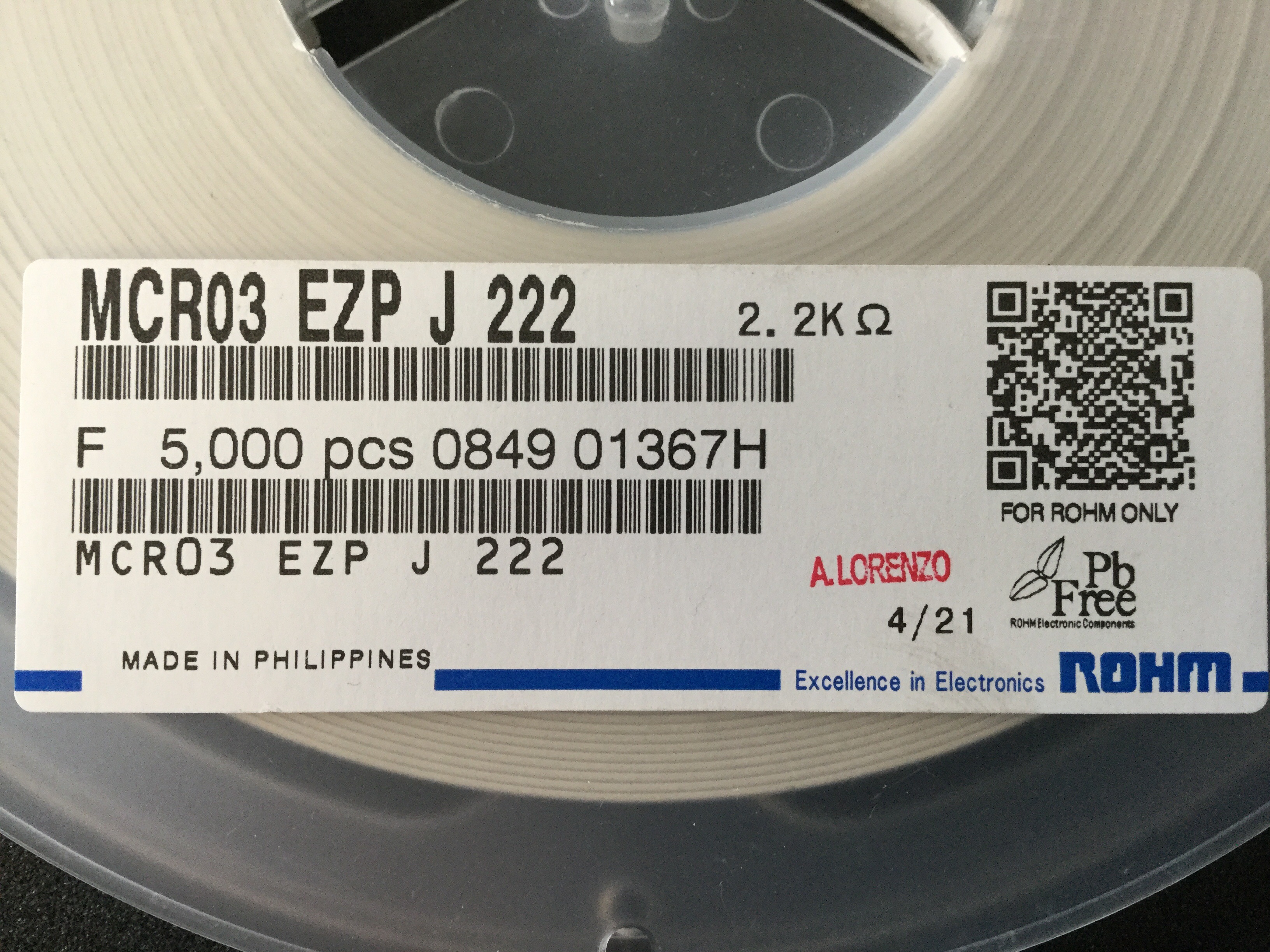 MCR03EZPJ222