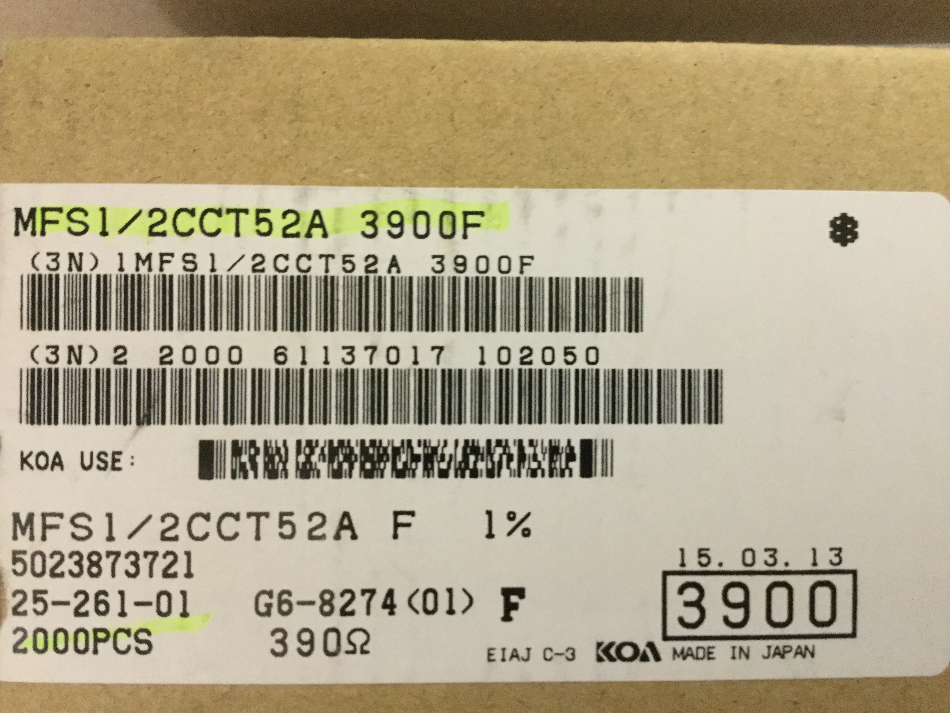 MFS1/2CCT52A3900F