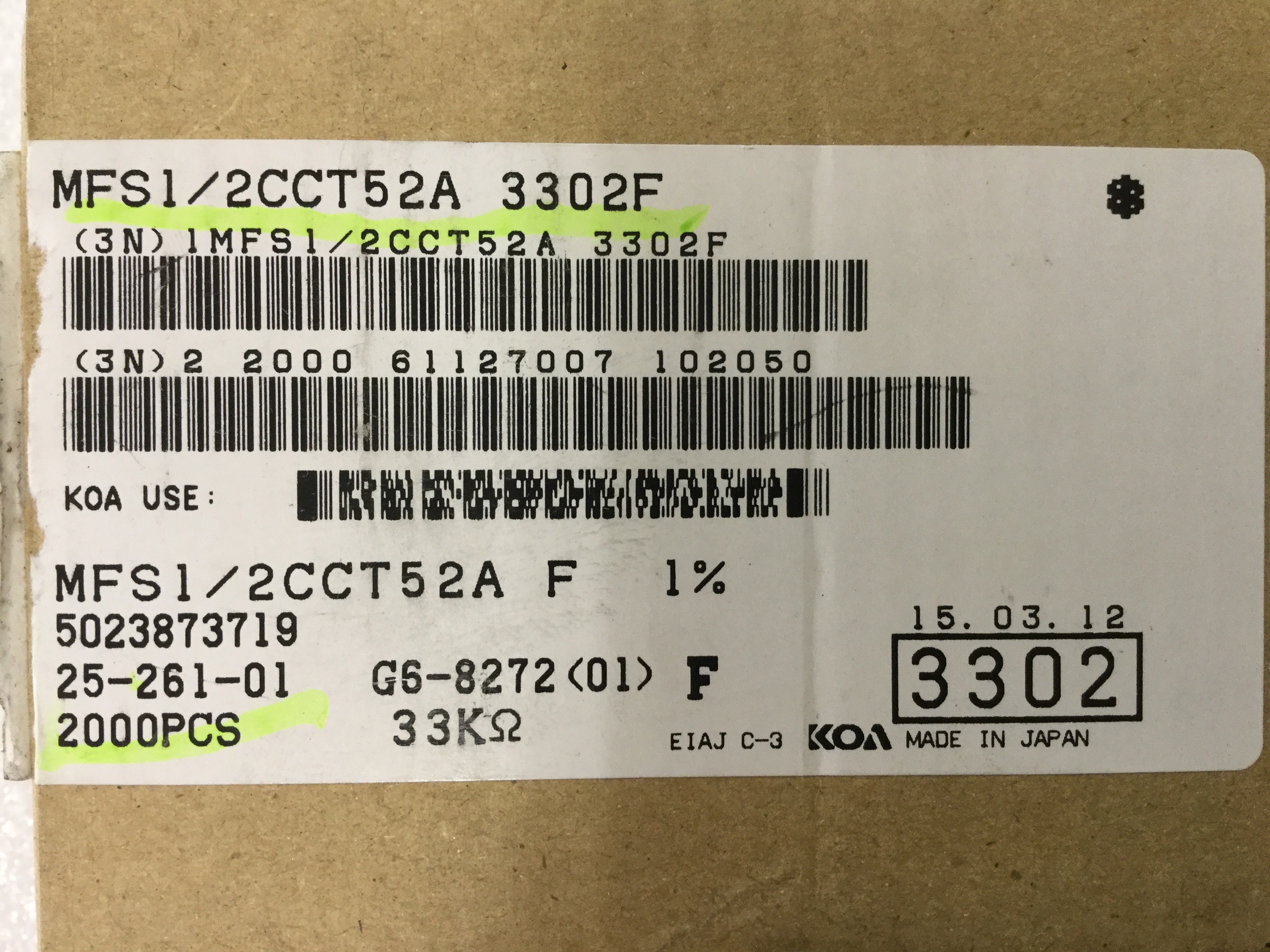 MFS1/2CCT52A3302F