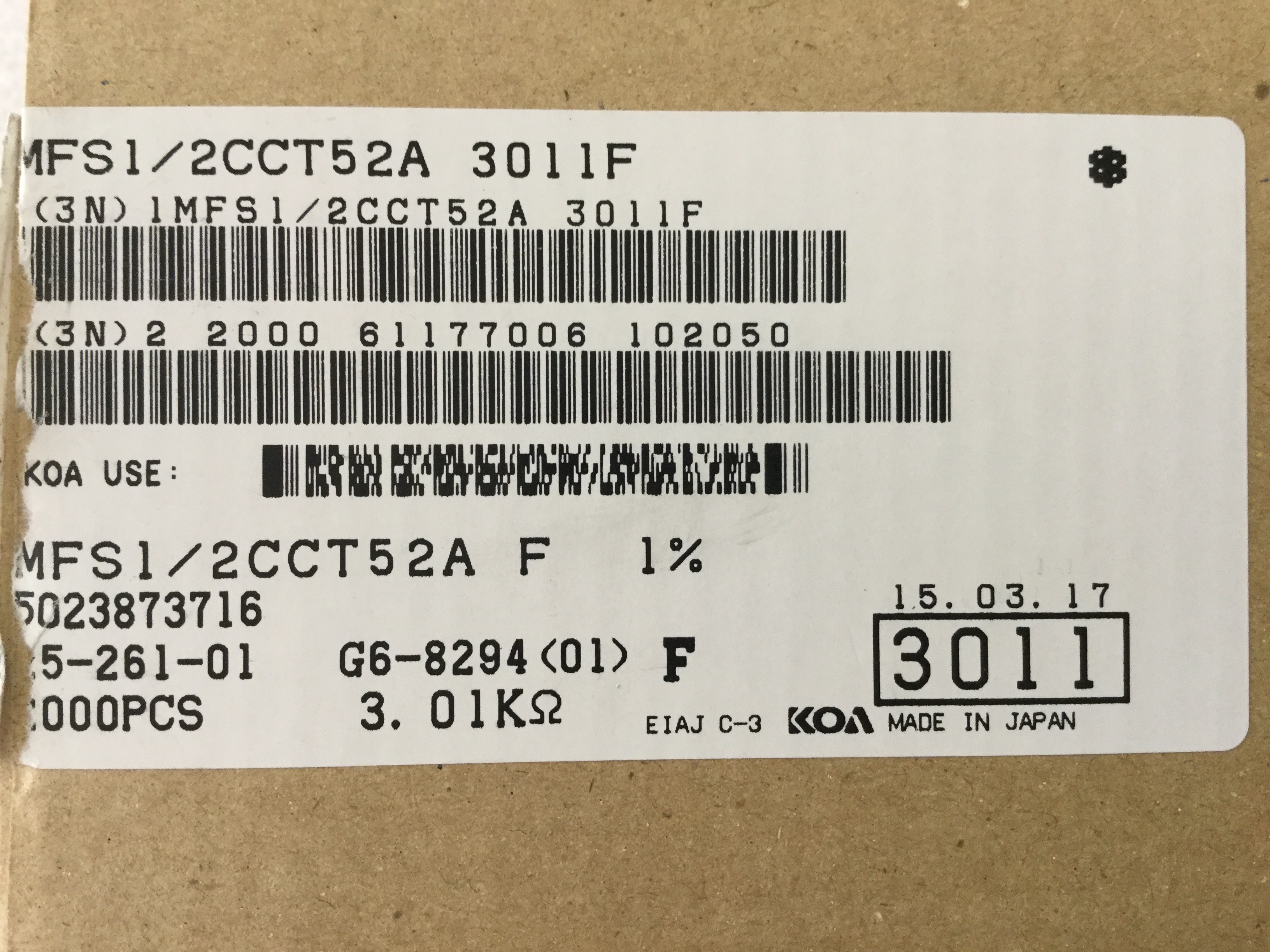 MFS1/2CCT52A3011F