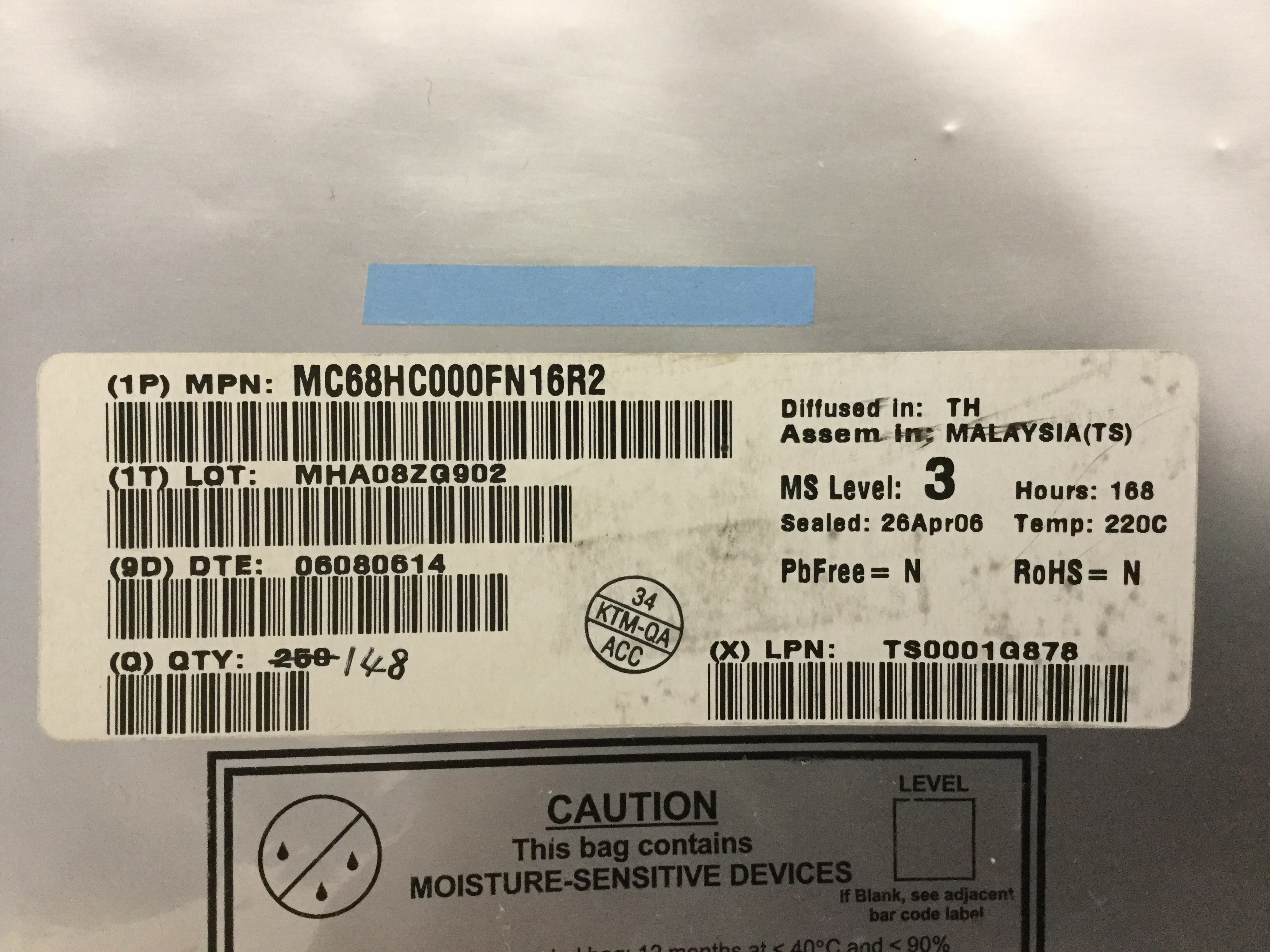 MC68HC000FN16R2