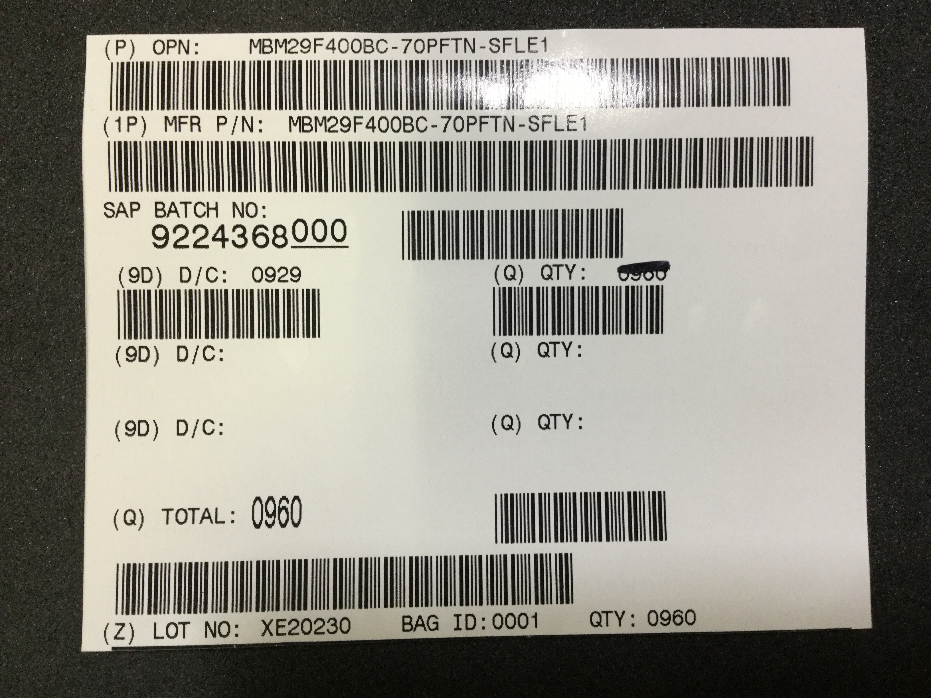 MBM29F400BC-70PFTN-SFLE1