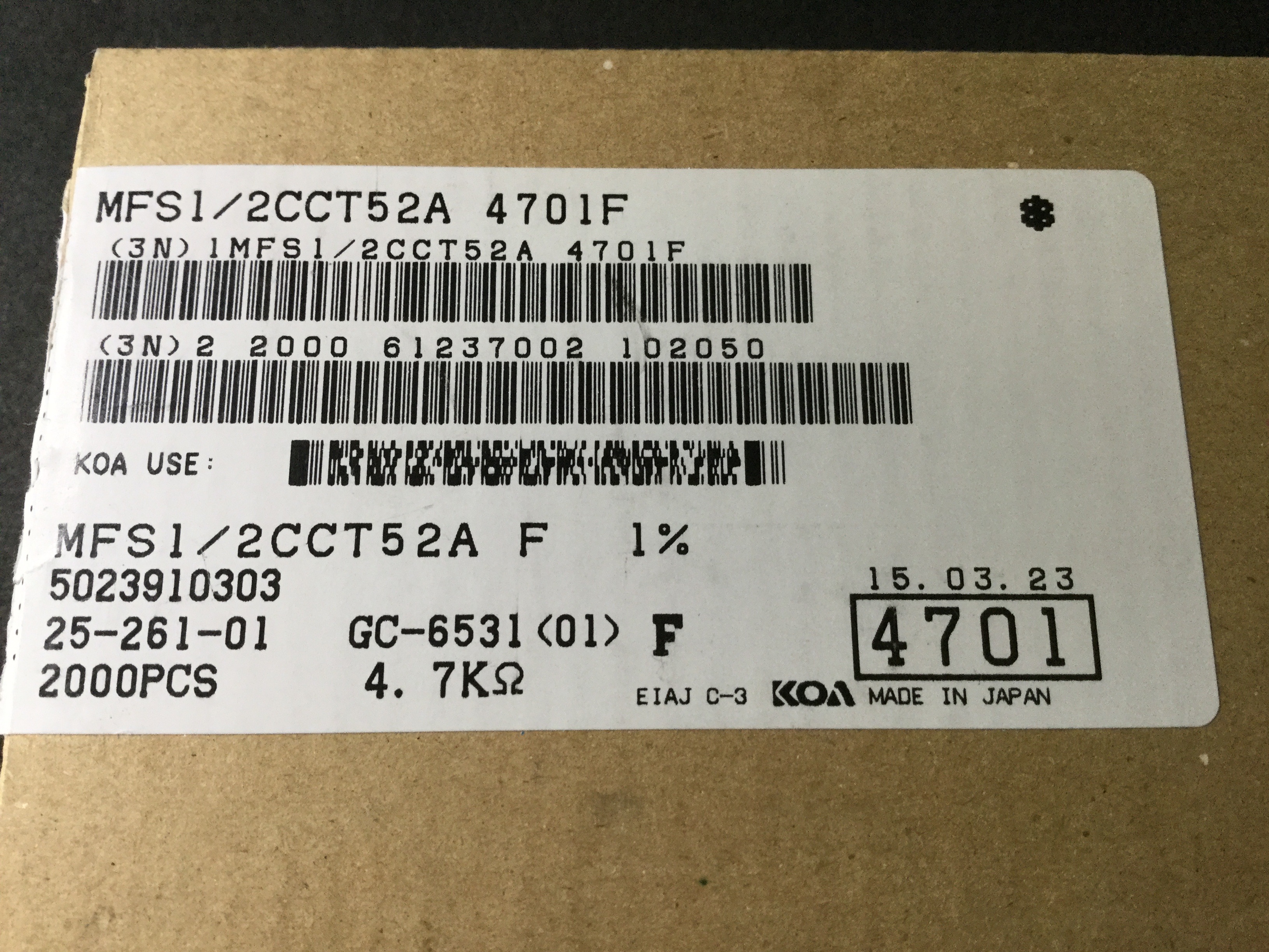 MFS1/2CCT52A4701F