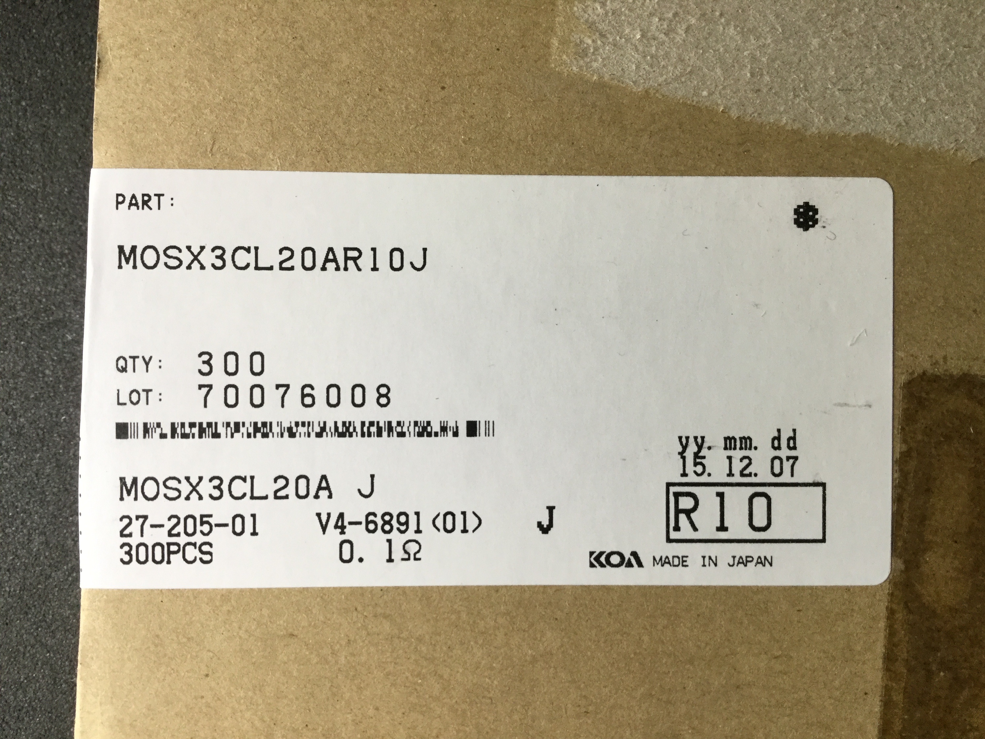 MOSX3CL20AR10J