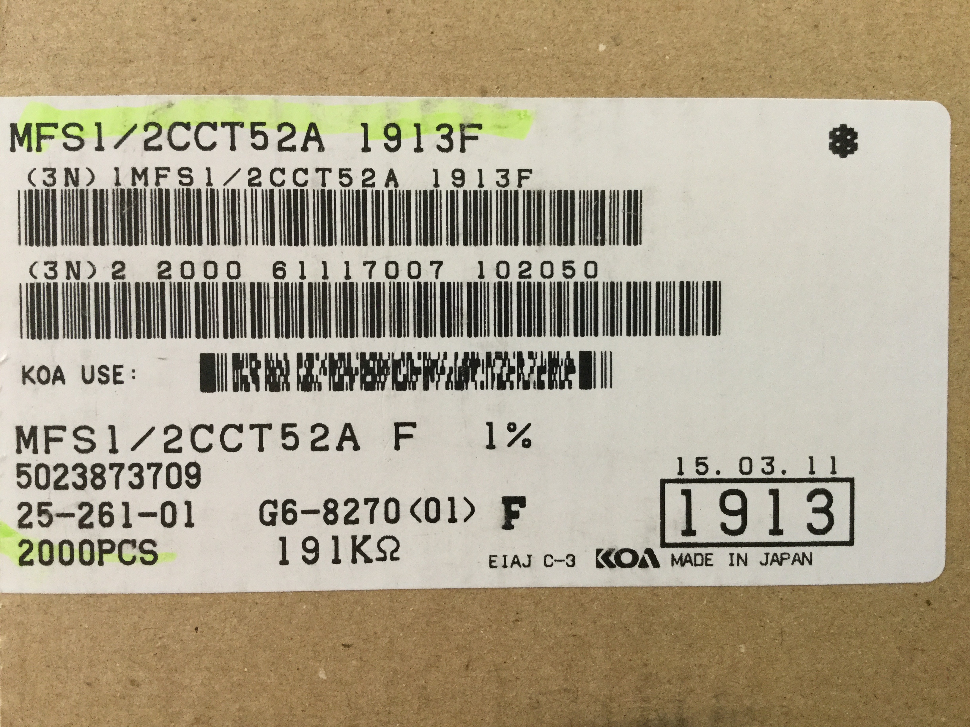 MFS1/2CCT52A1913F