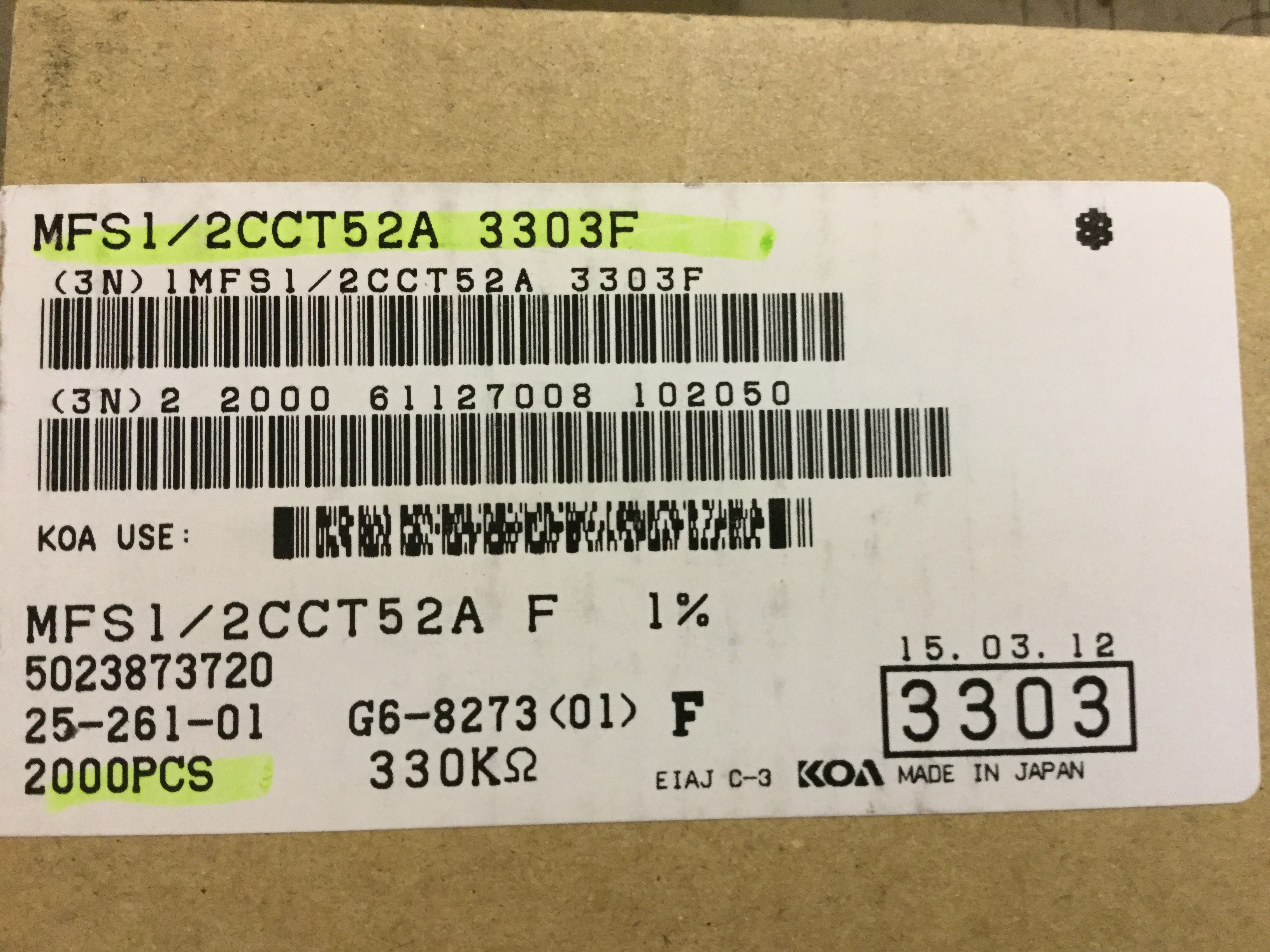 MFS1/2CCT52A3303F