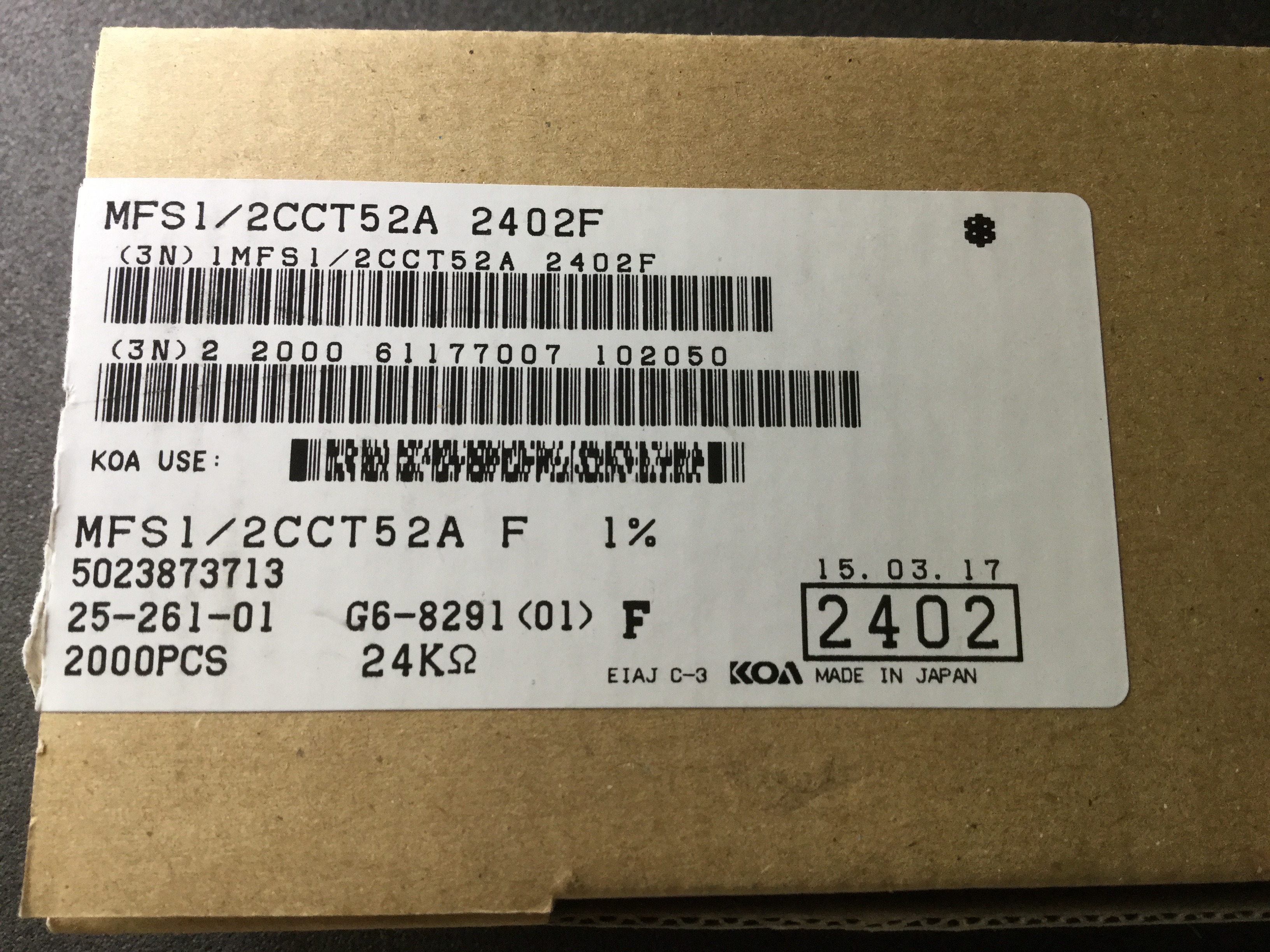 MFS1/2CCT52A2402F