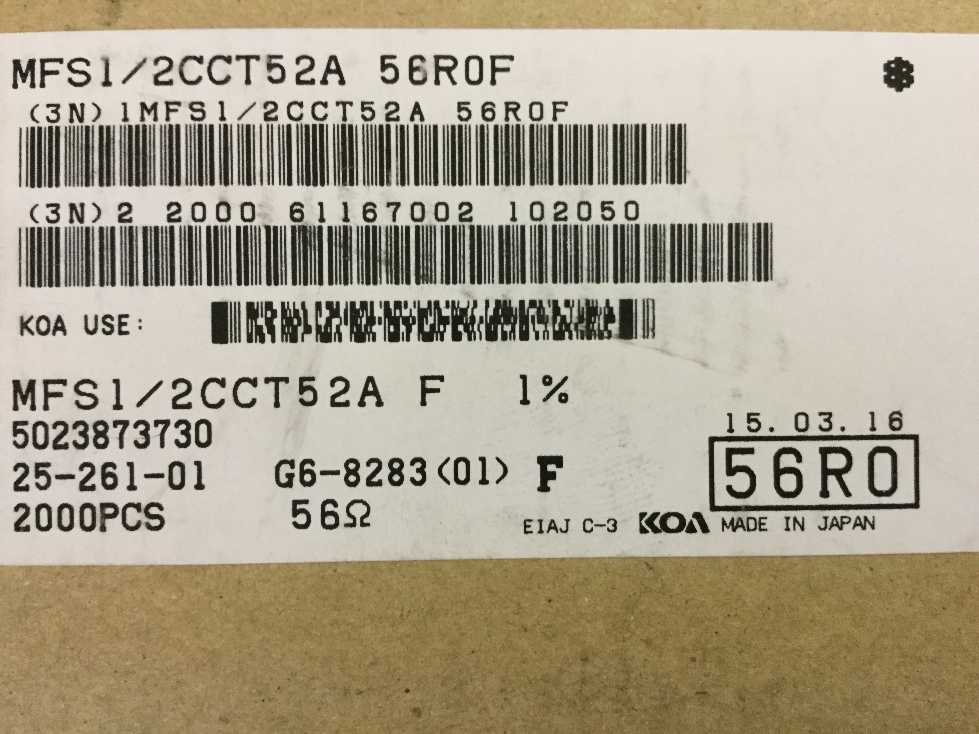 MFS1/2CCT52A56R0F