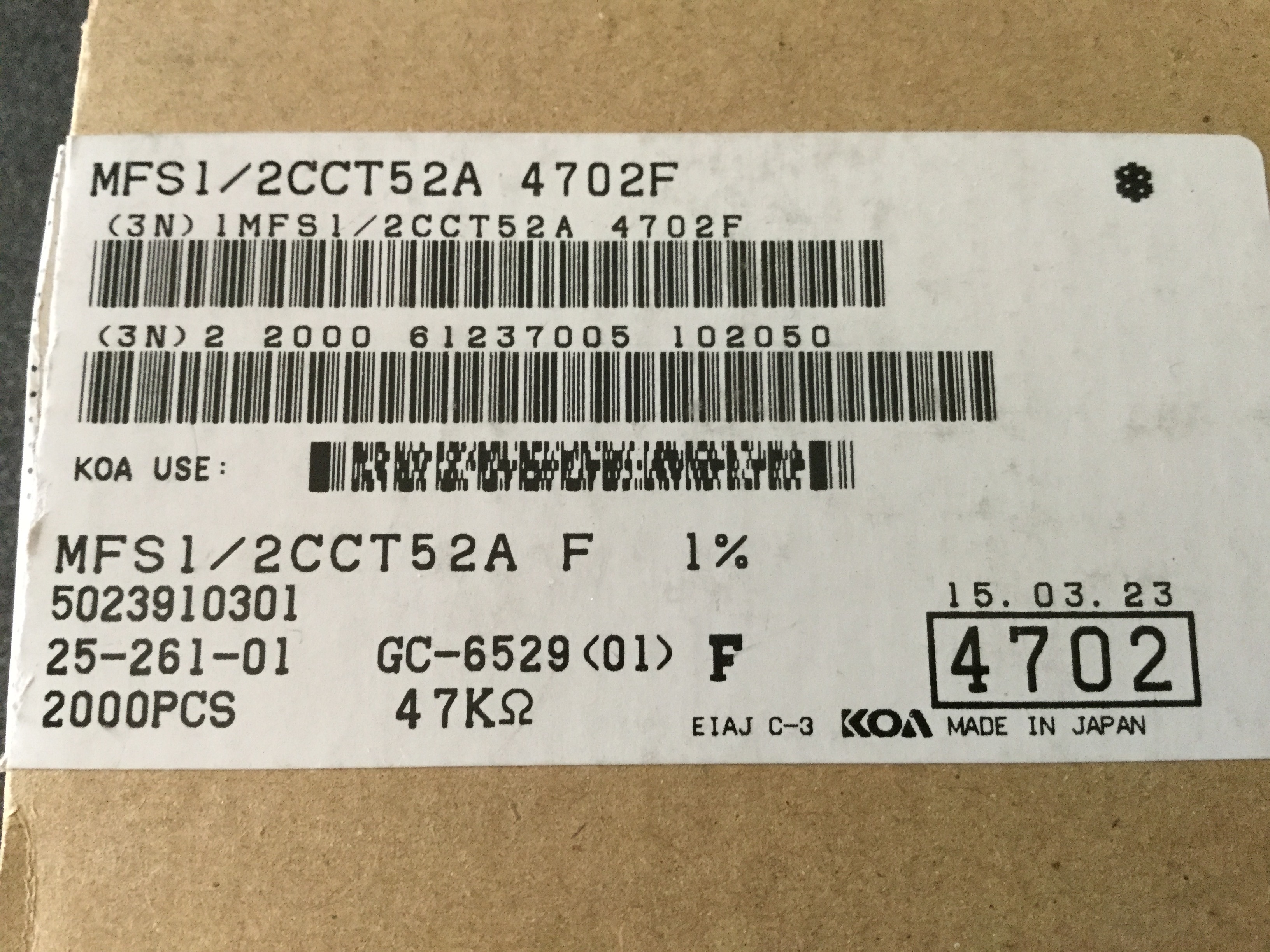 MFS1/2CCT52A4702F