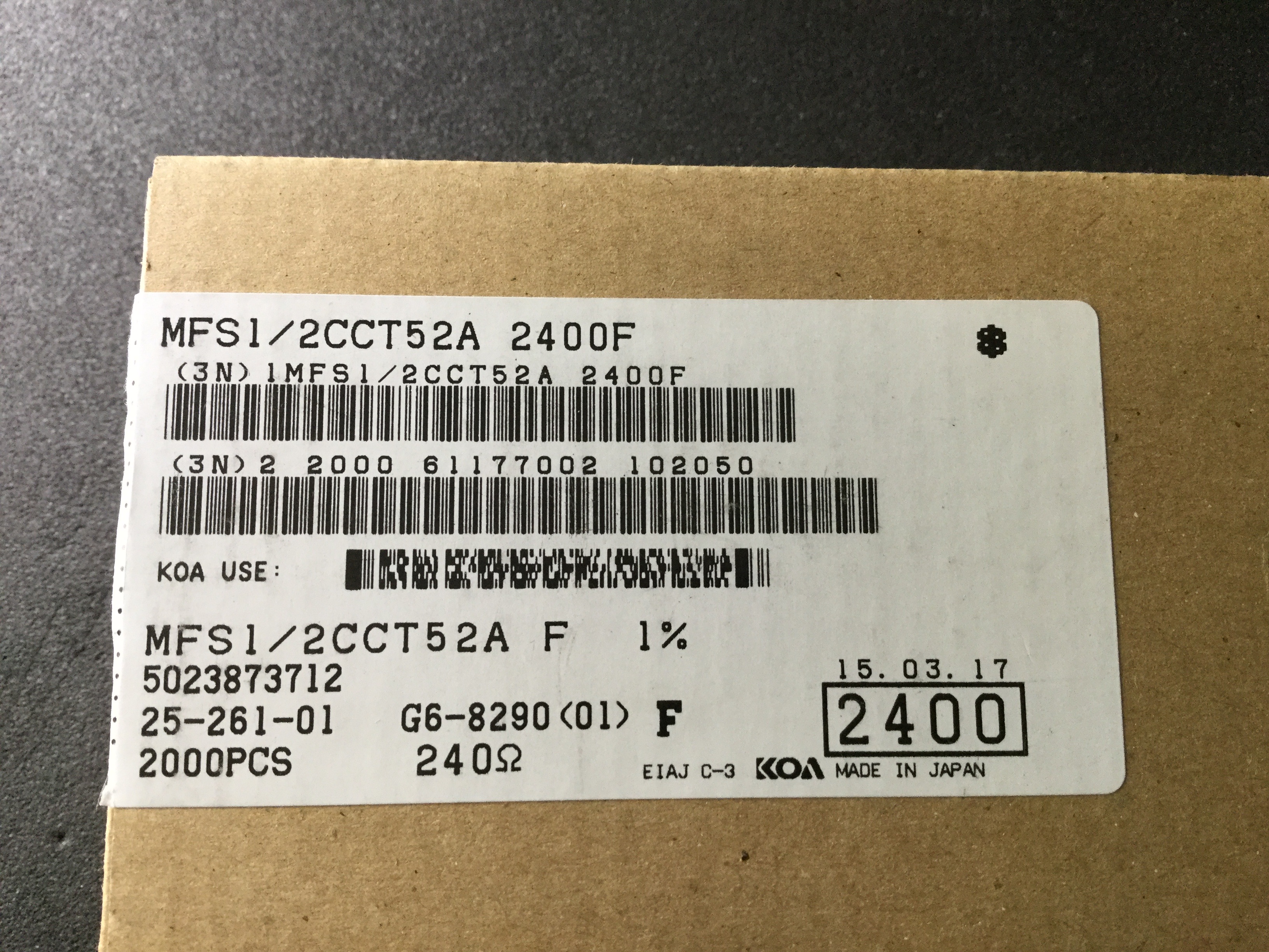 MFS1/2CCT52A2400F