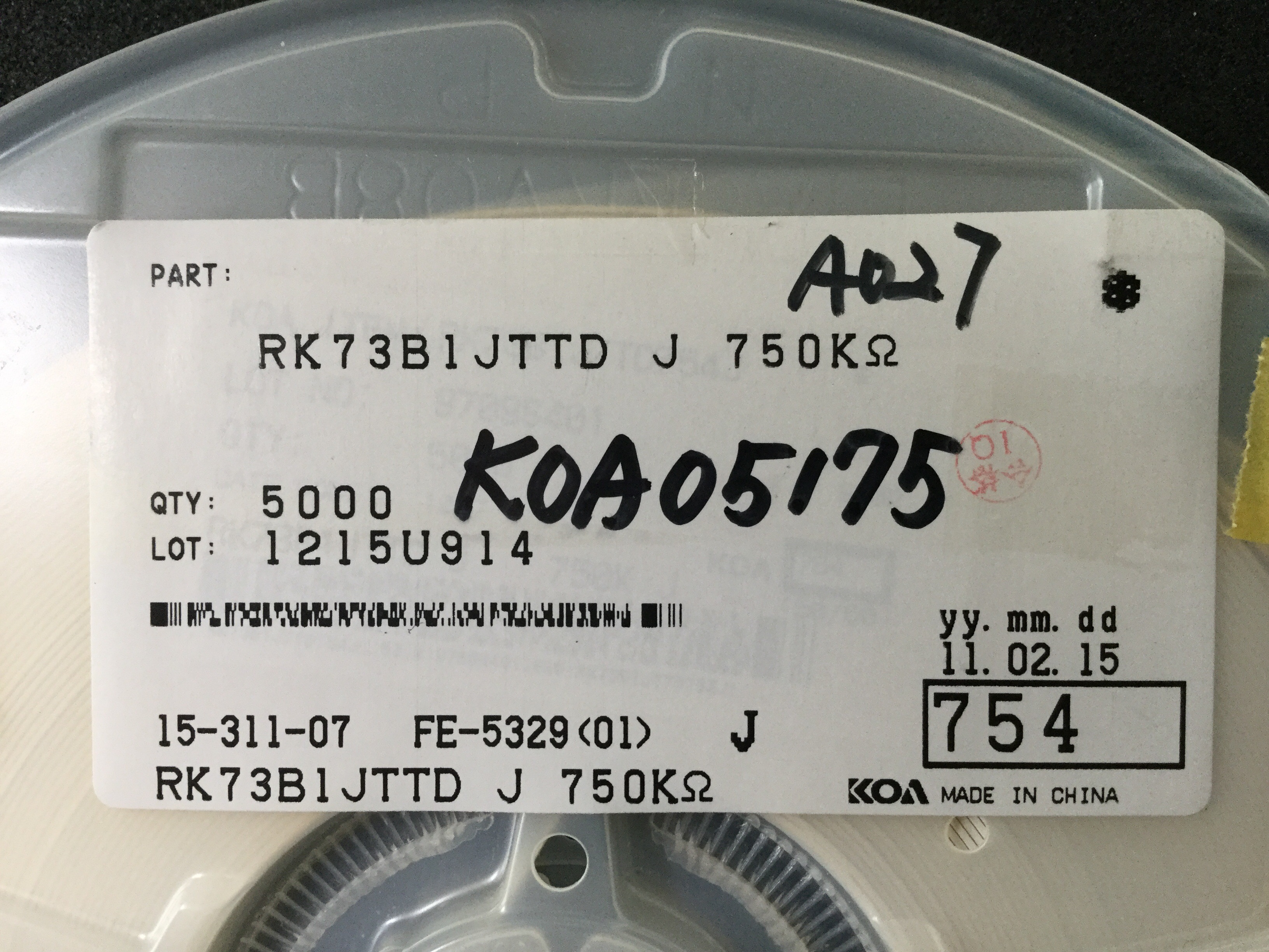 RK73B1JTTD754J