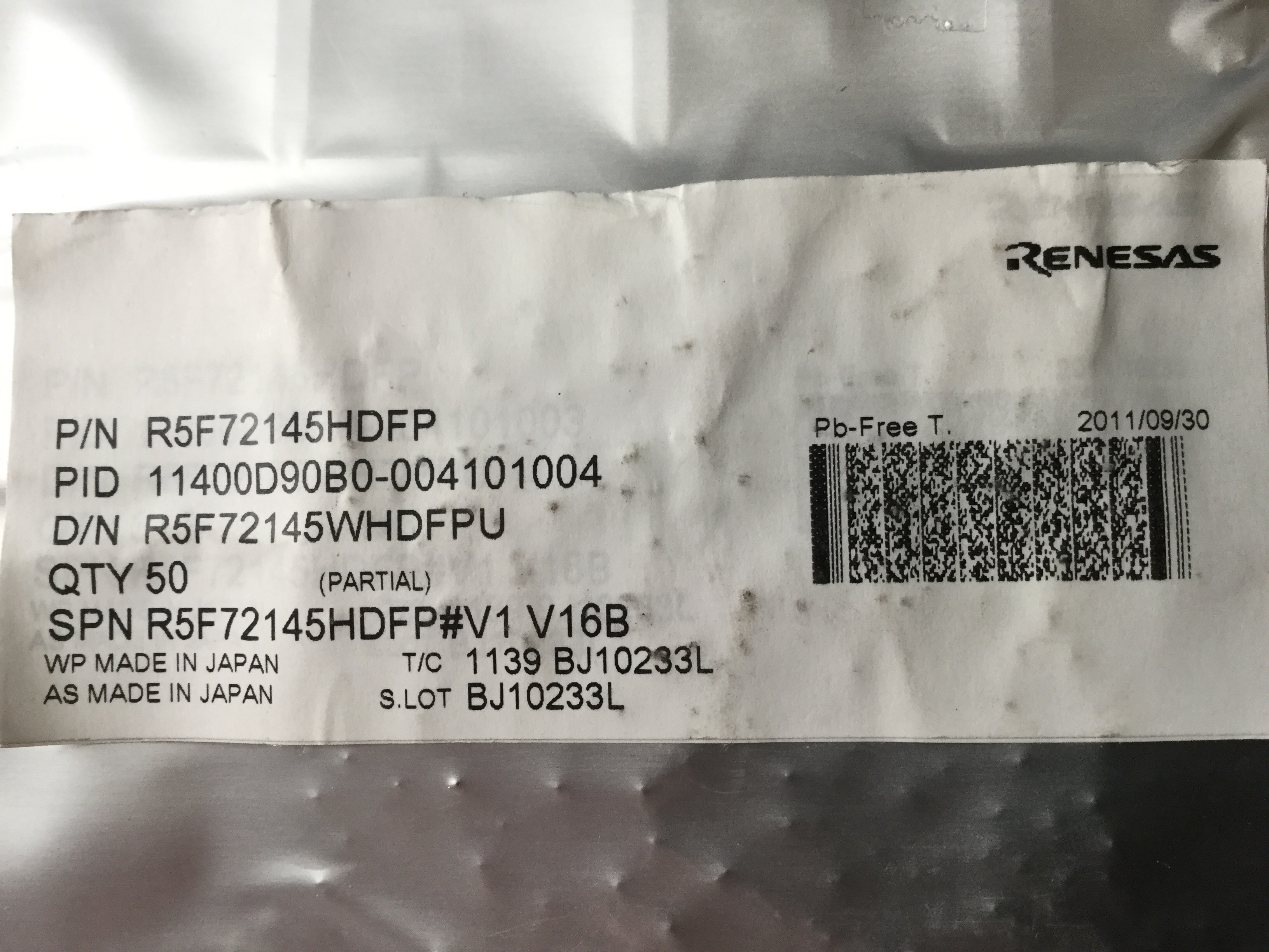 R5F72145HDFP