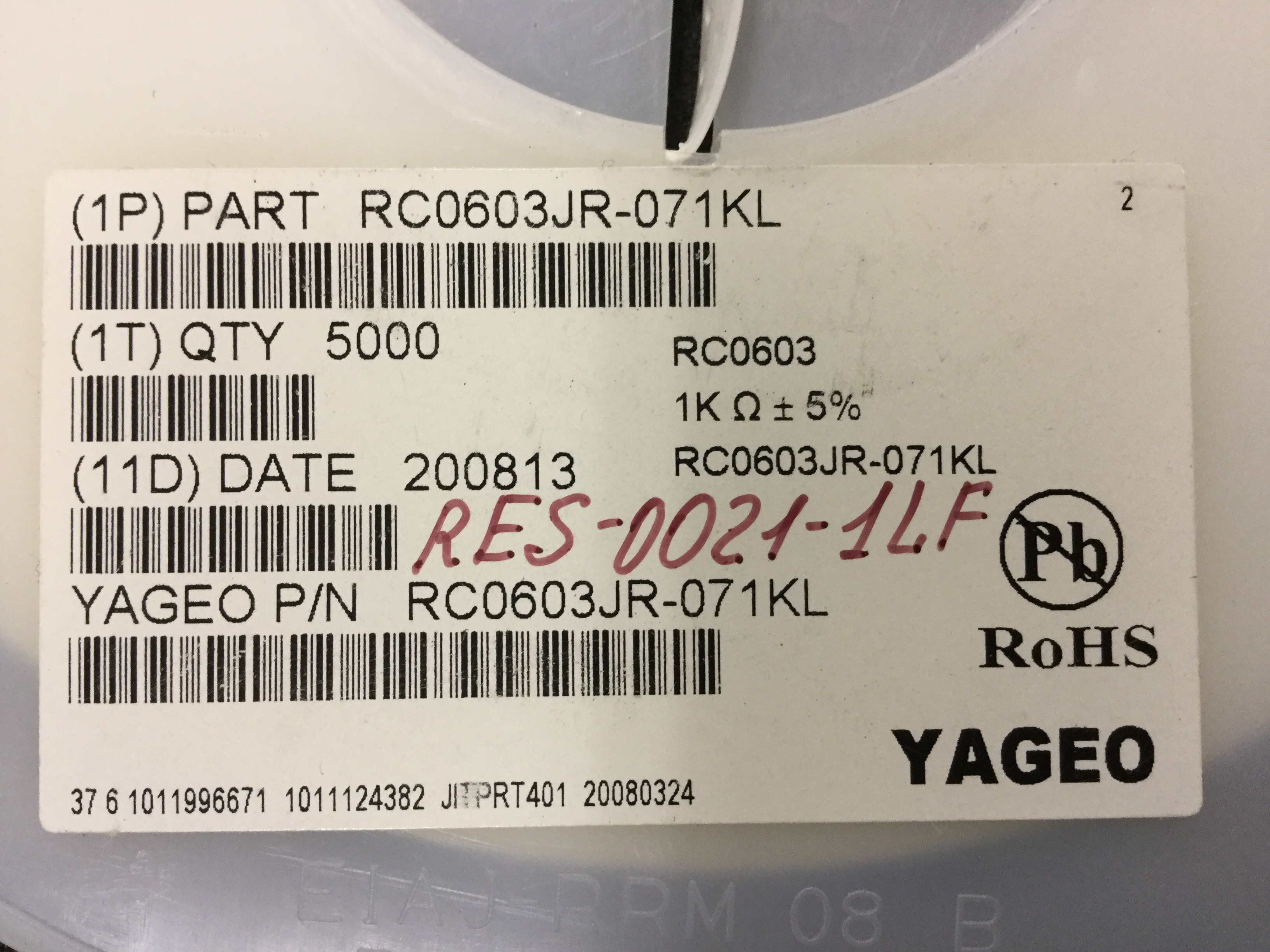RC0603JR-071KL