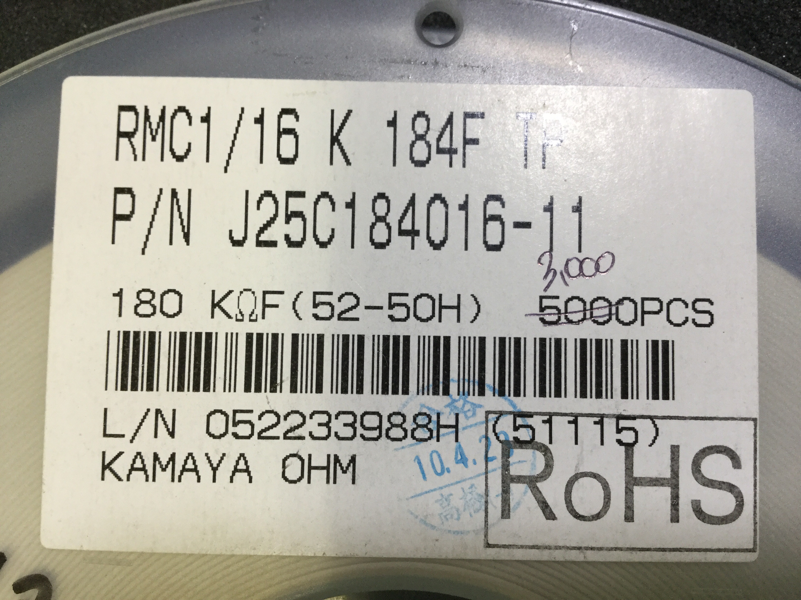 RMC1/16K184FTP