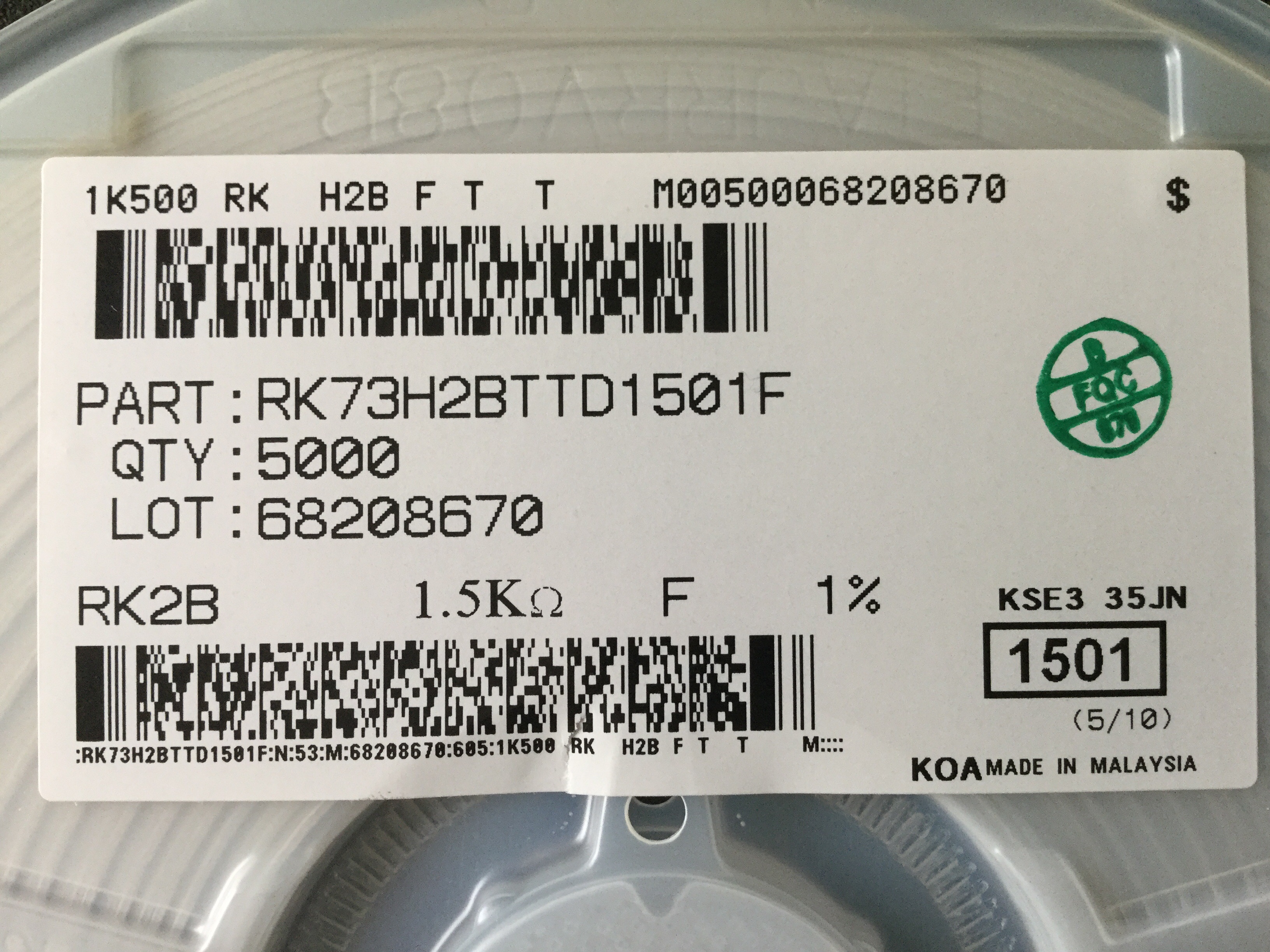 RK73H2BTTD1501F