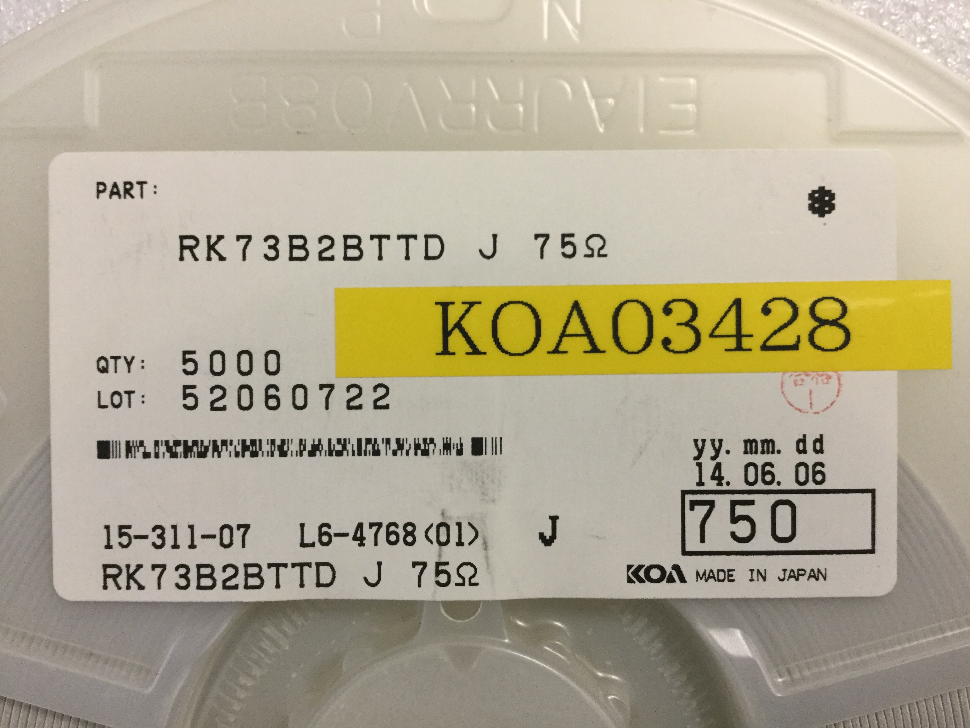 RK73B2BTTD750J