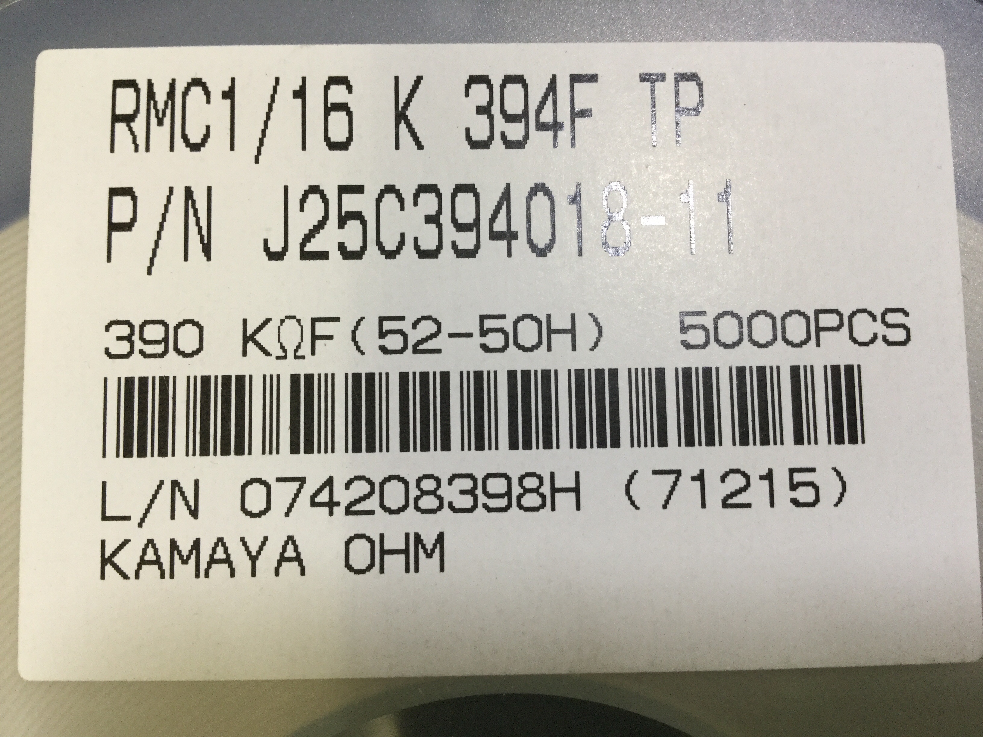 RMC1/16K394FTP